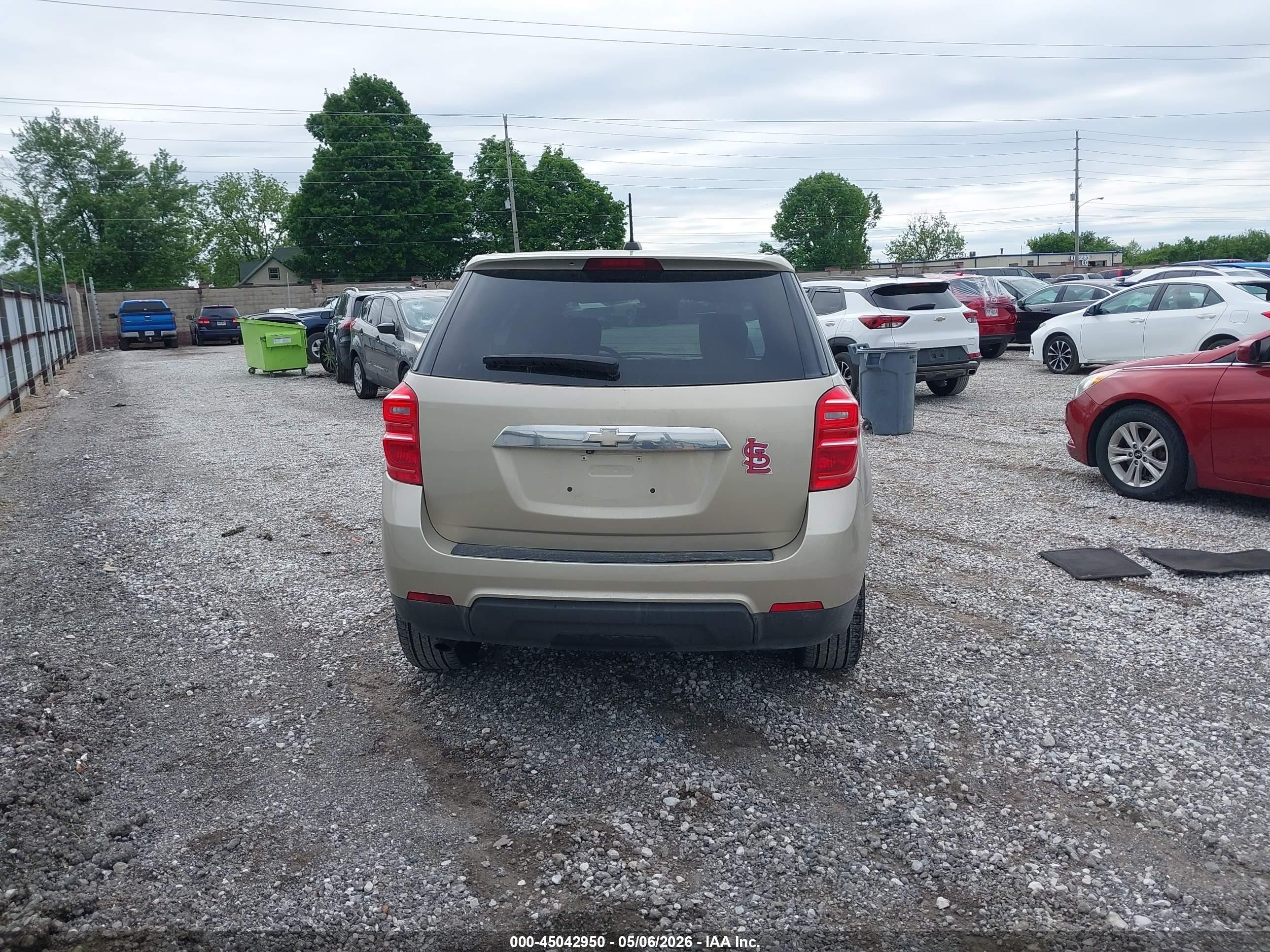 2016 Chevrolet Equinox Ls Золотой vin: 2GNALBEK9G1129796
