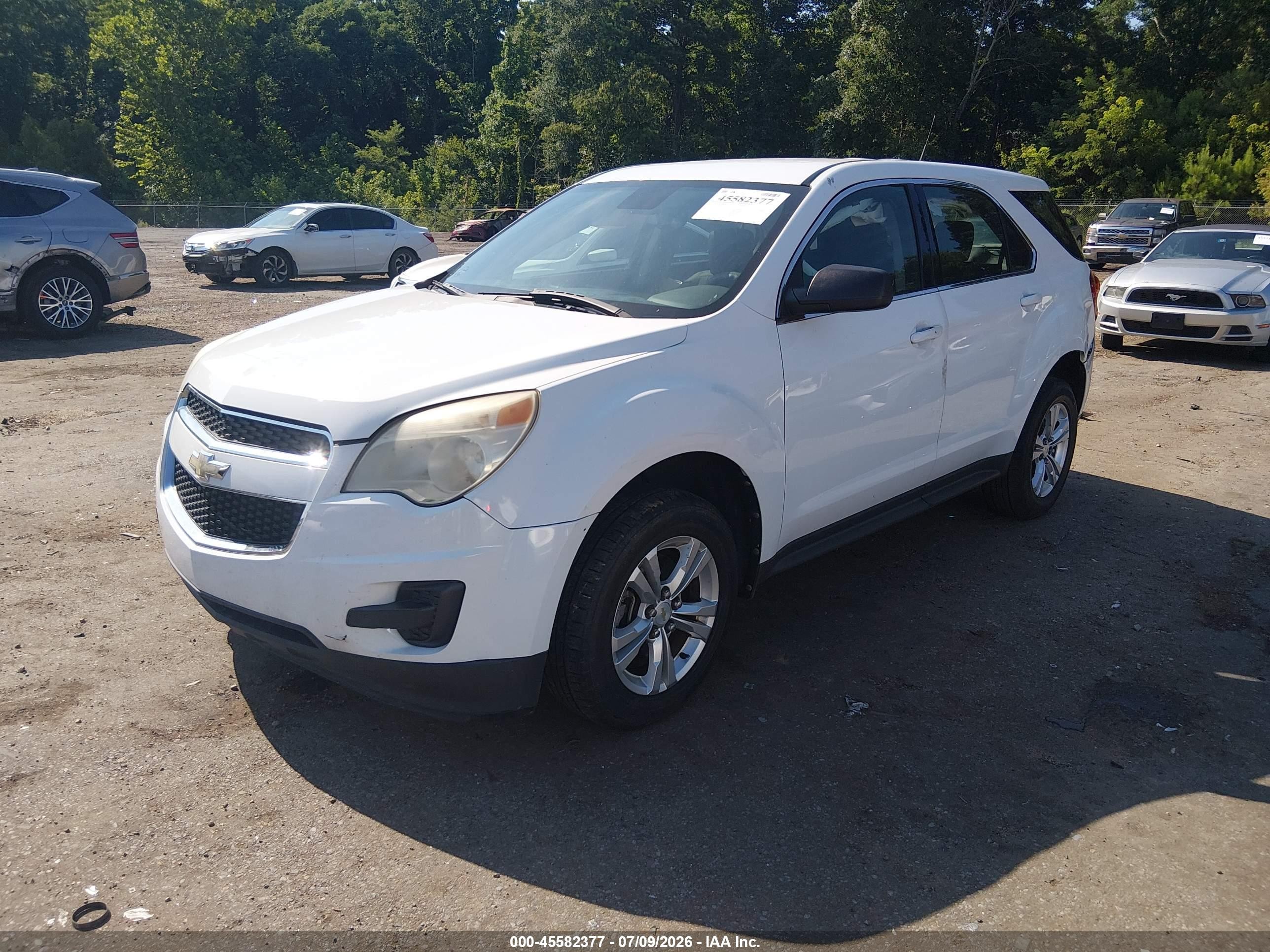 2012 Chevrolet Equinox Ls Белый vin: 2GNALBEKXC1208355