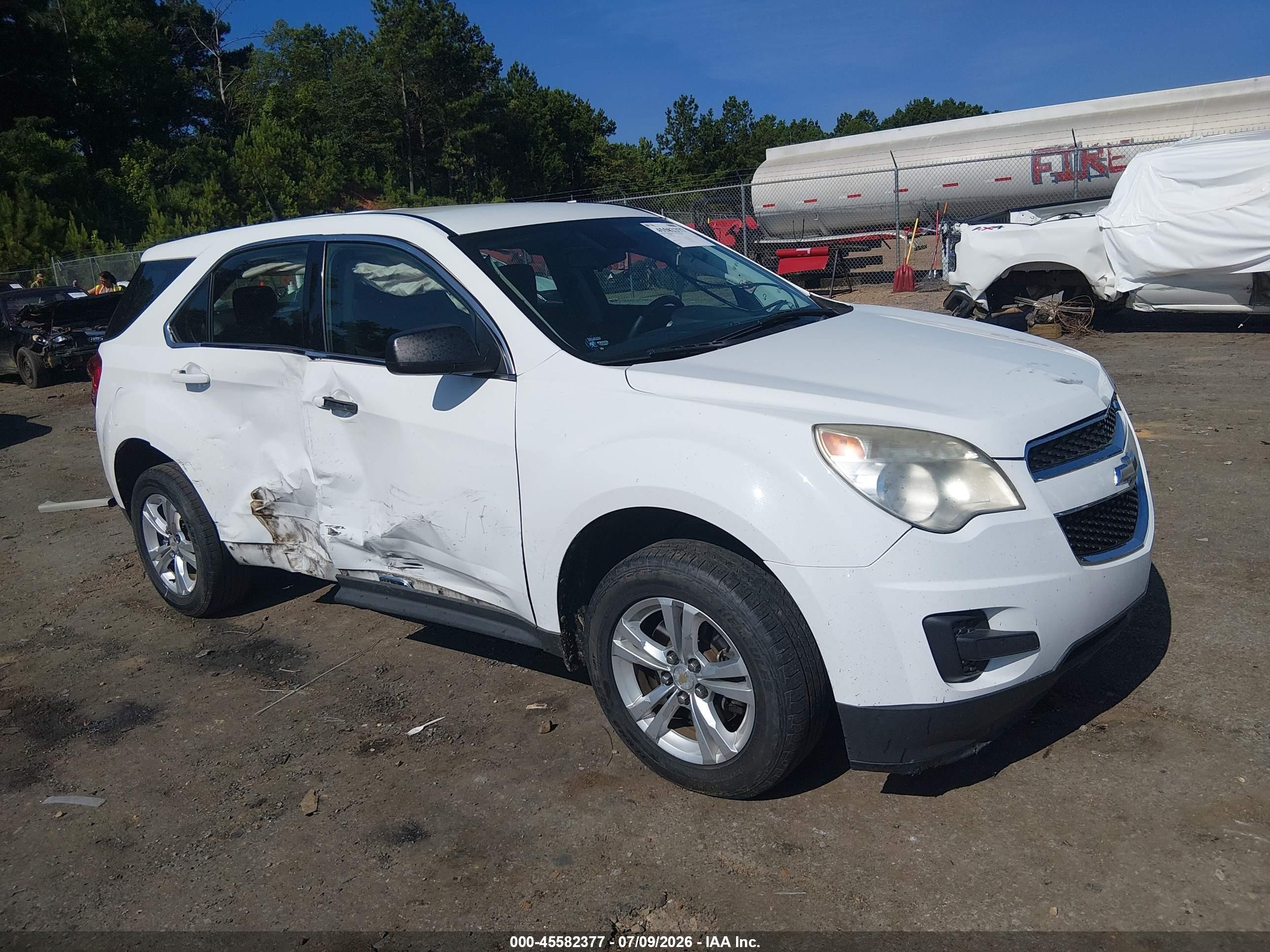 2012 Chevrolet Equinox Ls Белый vin: 2GNALBEKXC1208355
