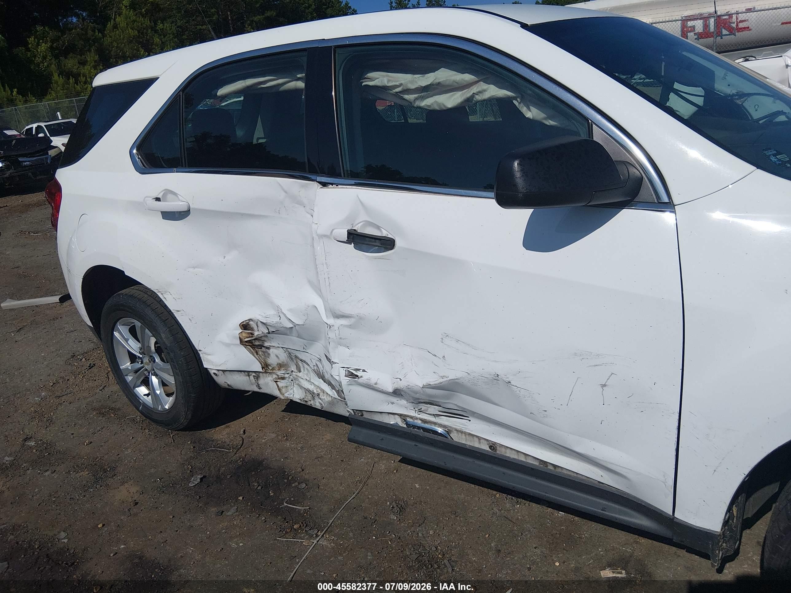 2012 Chevrolet Equinox Ls Белый vin: 2GNALBEKXC1208355