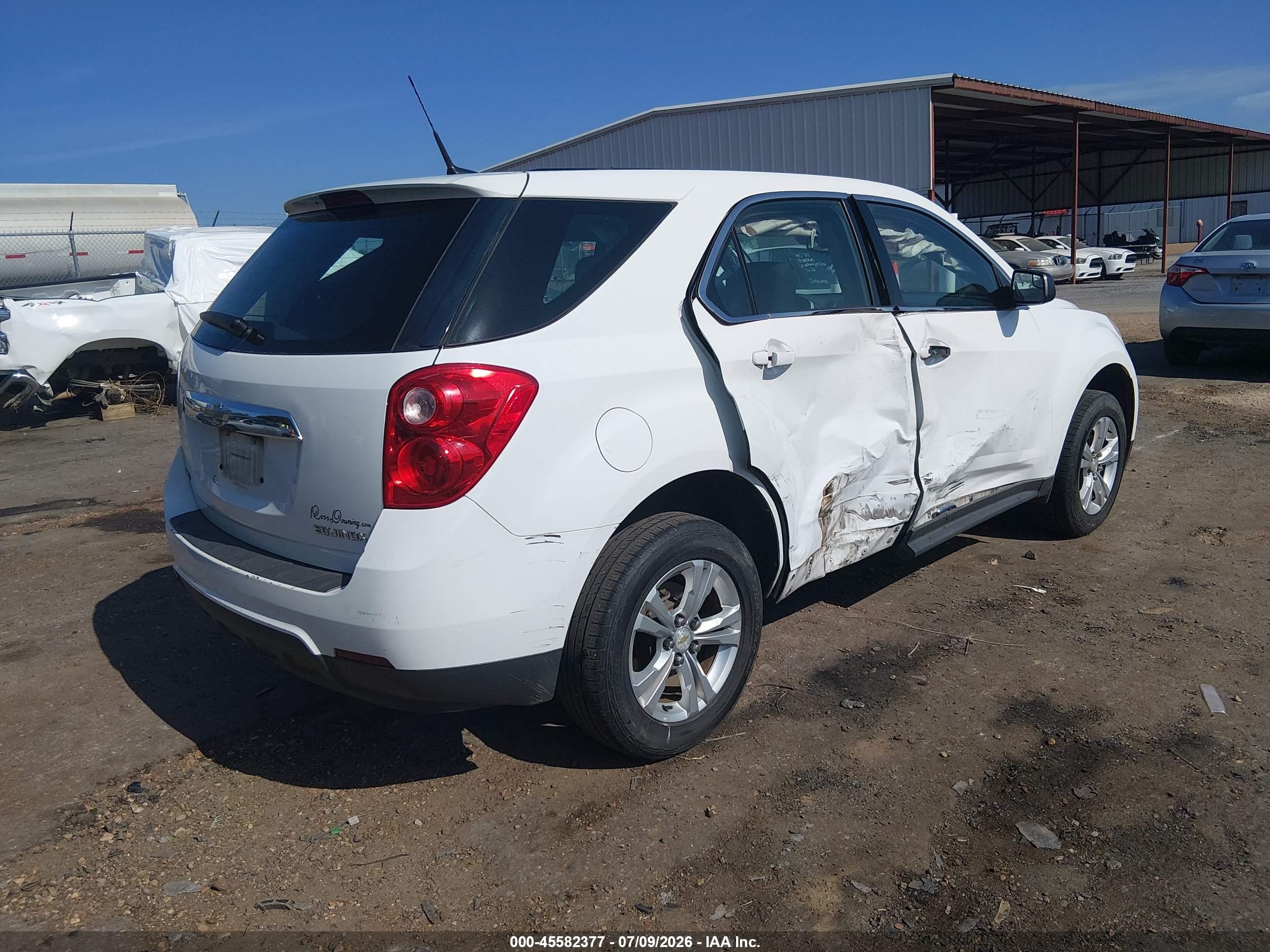 2012 Chevrolet Equinox Ls Белый vin: 2GNALBEKXC1208355