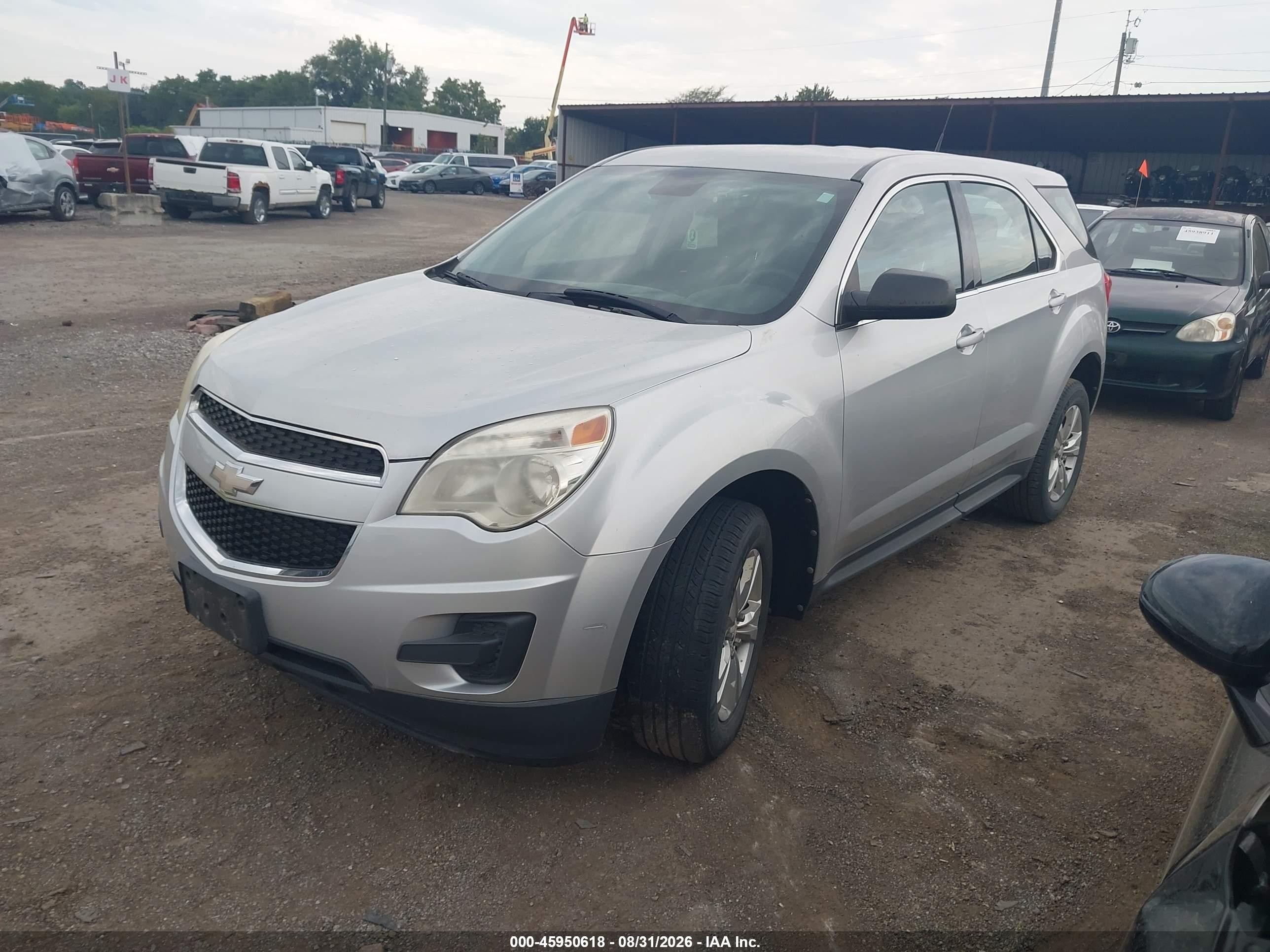 2012 Chevrolet Equinox Ls Silver vin: 2GNALBEKXC1224958