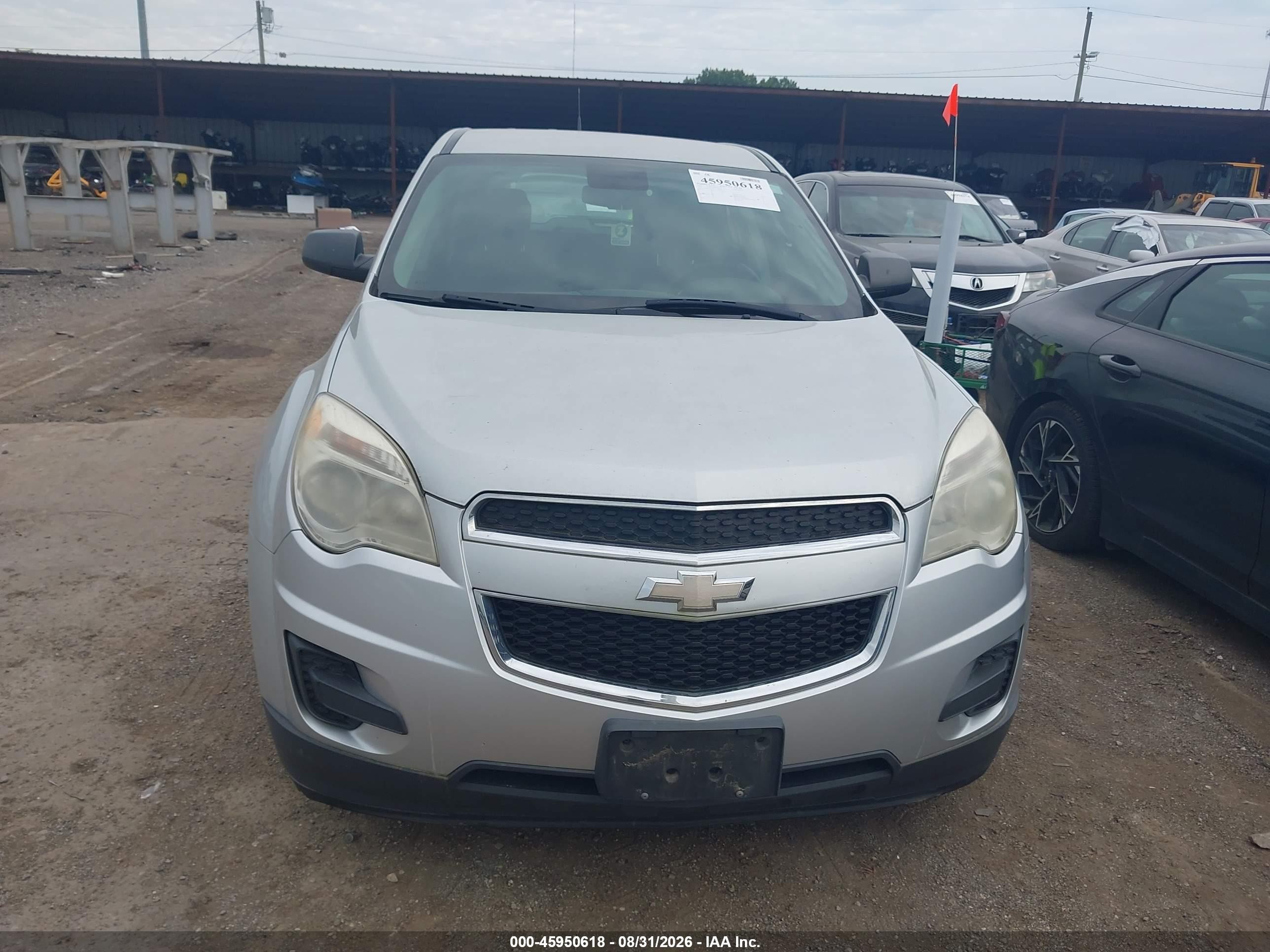 2012 Chevrolet Equinox Ls Silver vin: 2GNALBEKXC1224958
