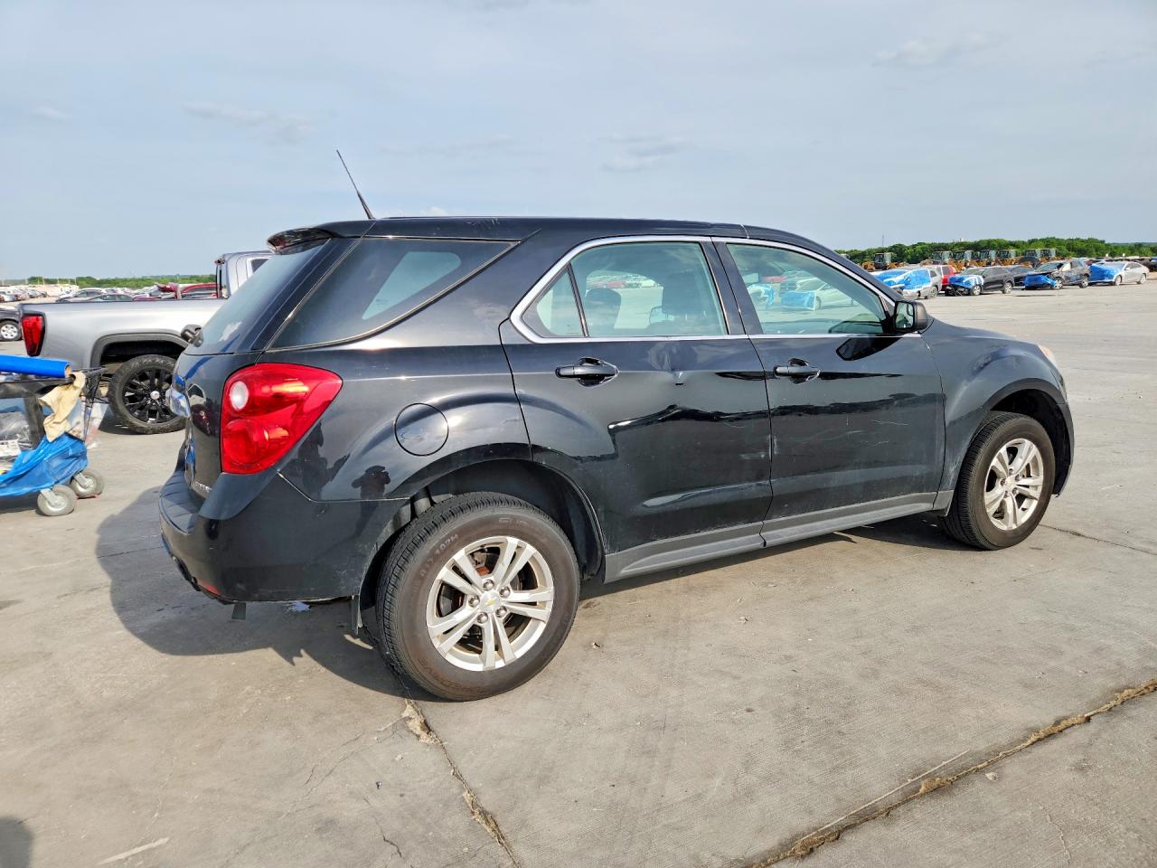 2012 Chevrolet Equinox Ls Black vin: 2GNALBEKXC1313252