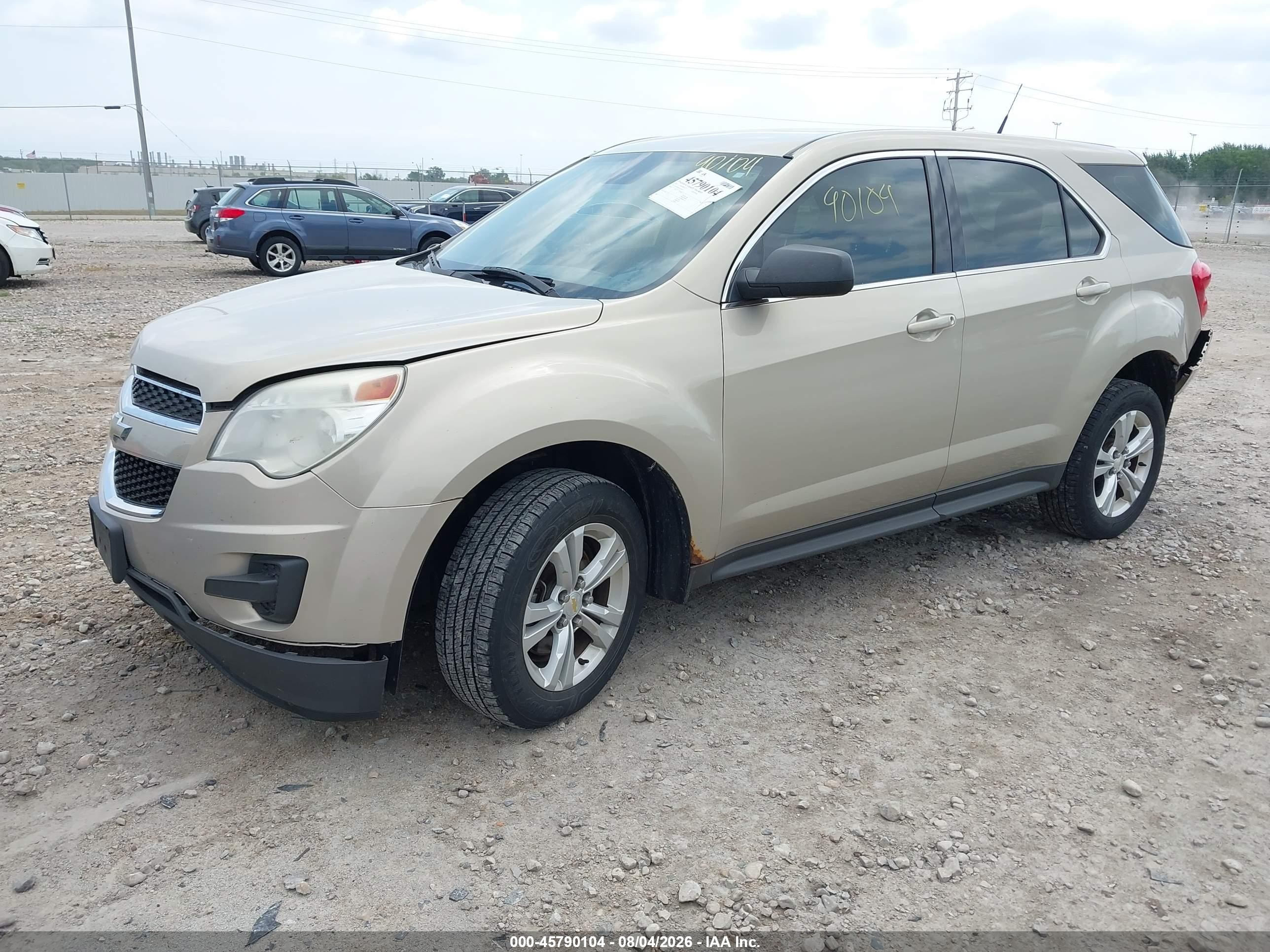 2012 Chevrolet Equinox Ls Gold vin: 2GNALBEKXC6375933