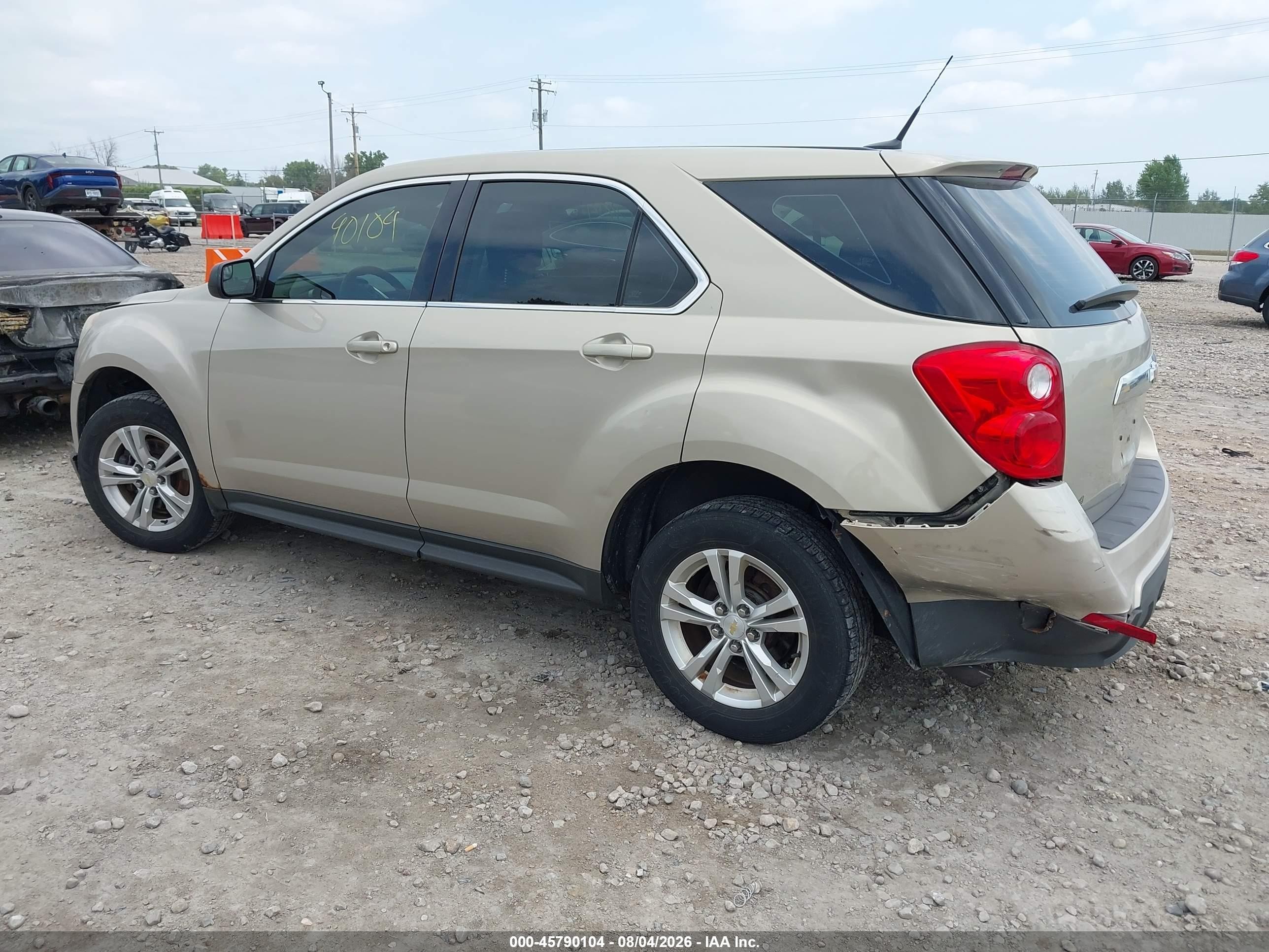 2012 Chevrolet Equinox Ls Gold vin: 2GNALBEKXC6375933