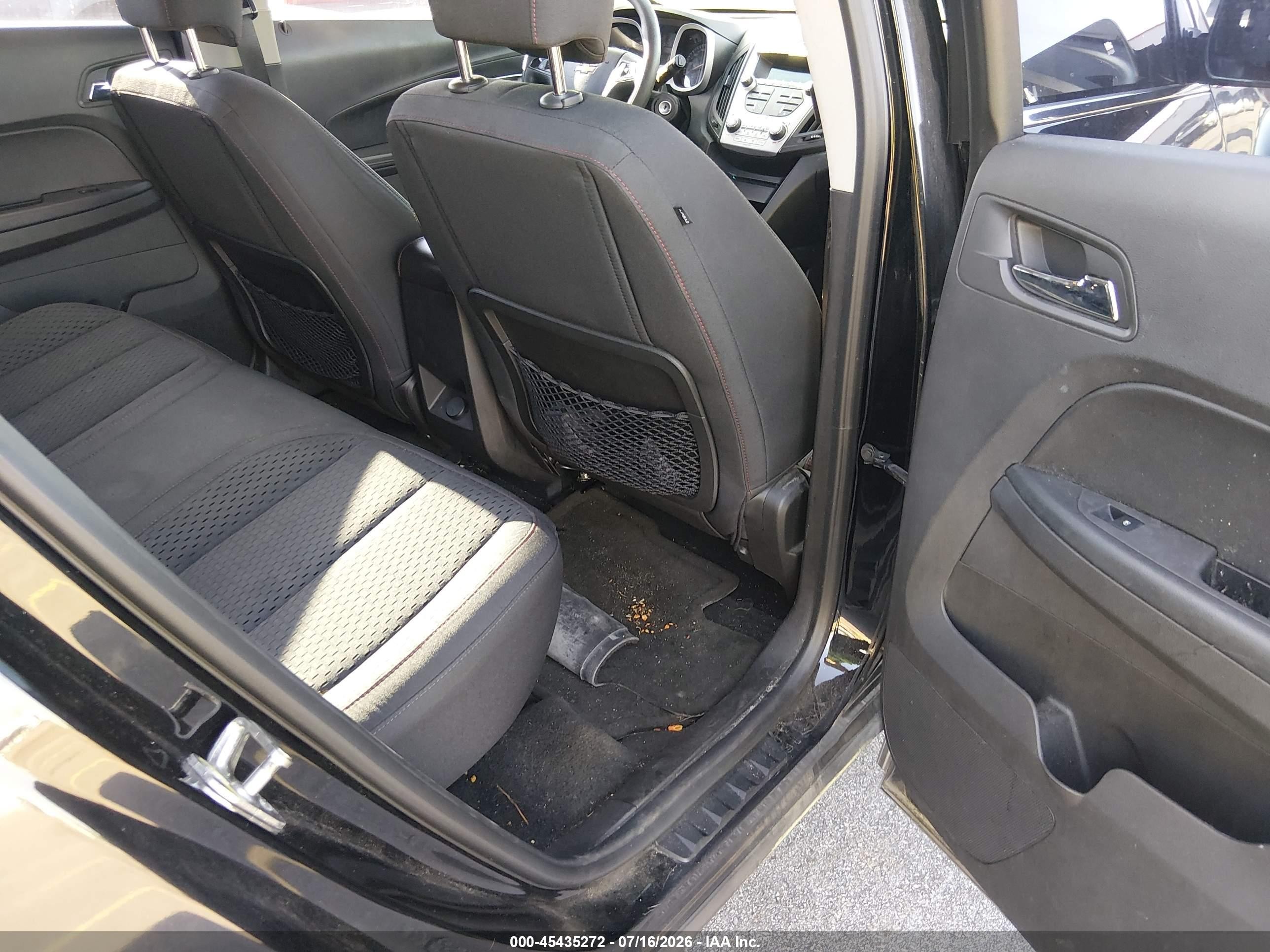 2013 Chevrolet Equinox Ls Black vin: 2GNALBEKXD1108354