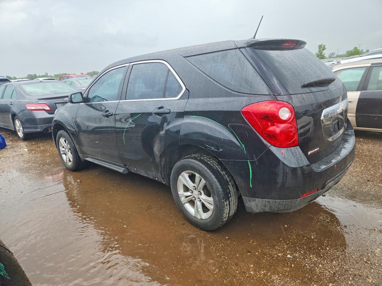 2013 Chevrolet Equinox Ls Black vin: 2GNALBEKXD1269609