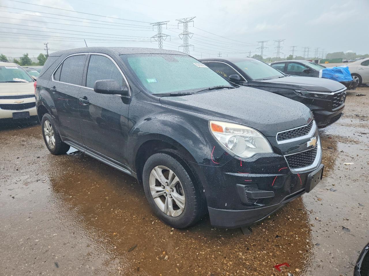 2013 Chevrolet Equinox Ls Black vin: 2GNALBEKXD1269609