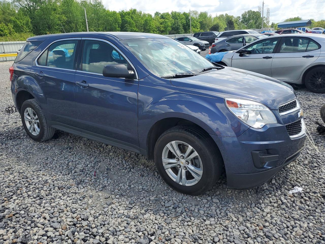 2013 Chevrolet Equinox Ls Blue vin: 2GNALBEKXD6177256