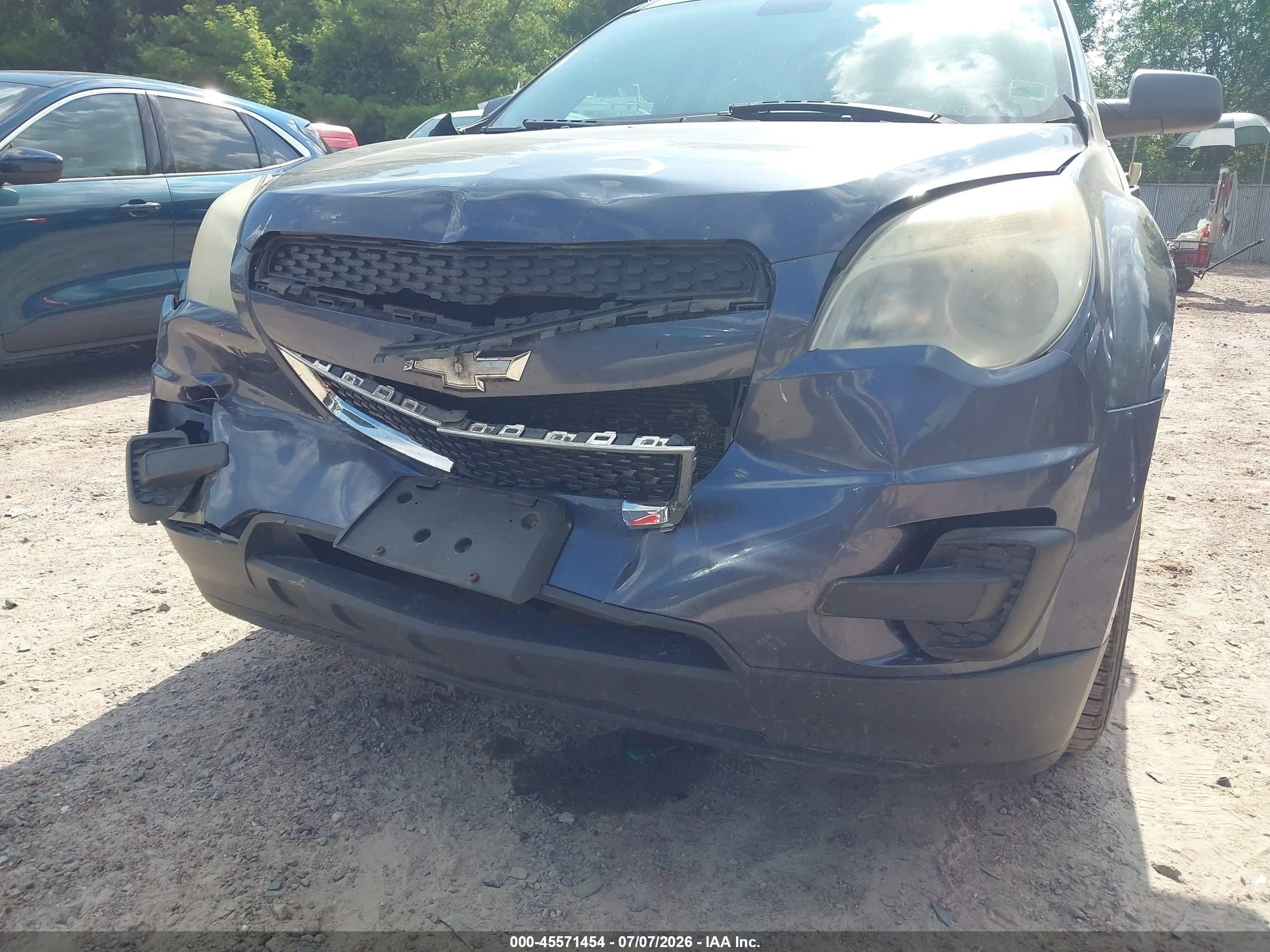 2013 Chevrolet Equinox Ls Blue vin: 2GNALBEKXD6303891