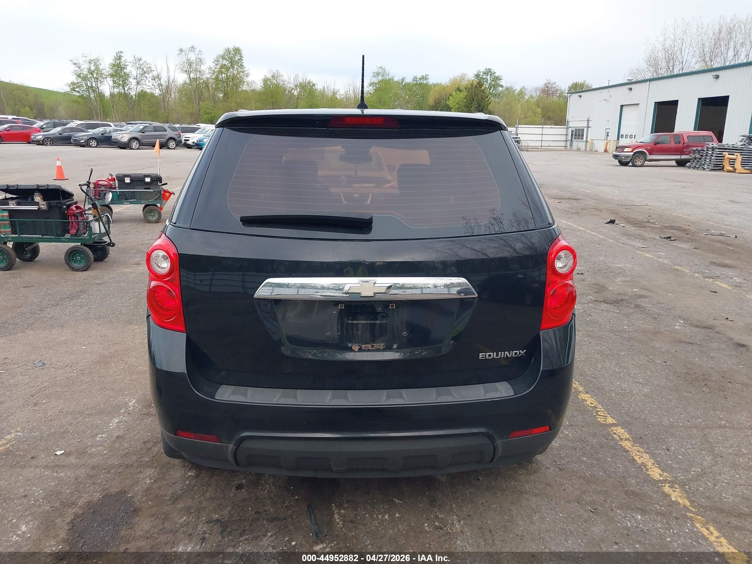 2013 Chevrolet Equinox Ls Black vin: 2GNALBEKXD6381927