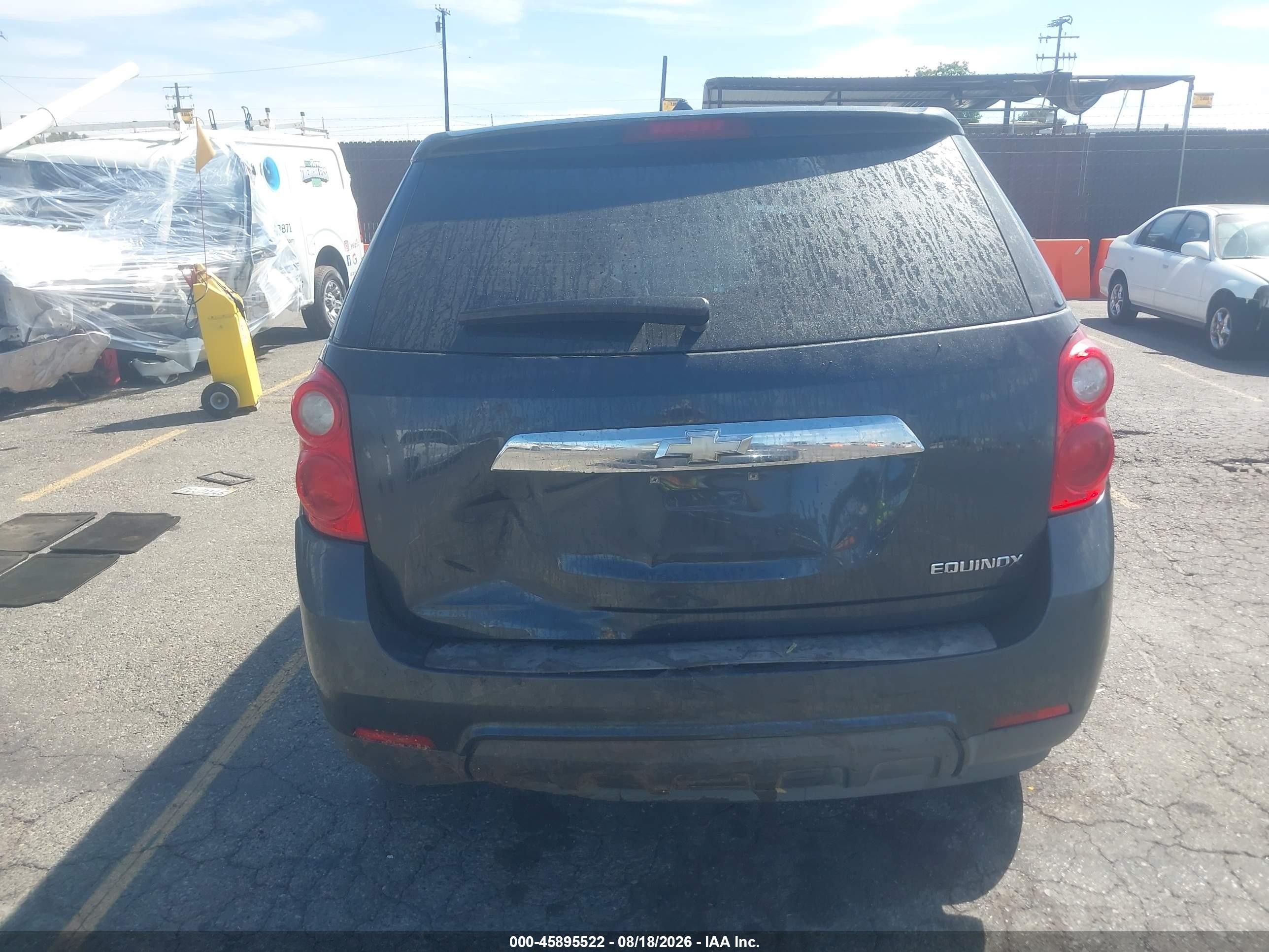 2013 Chevrolet Equinox Ls Black vin: 2GNALBEKXD6384083