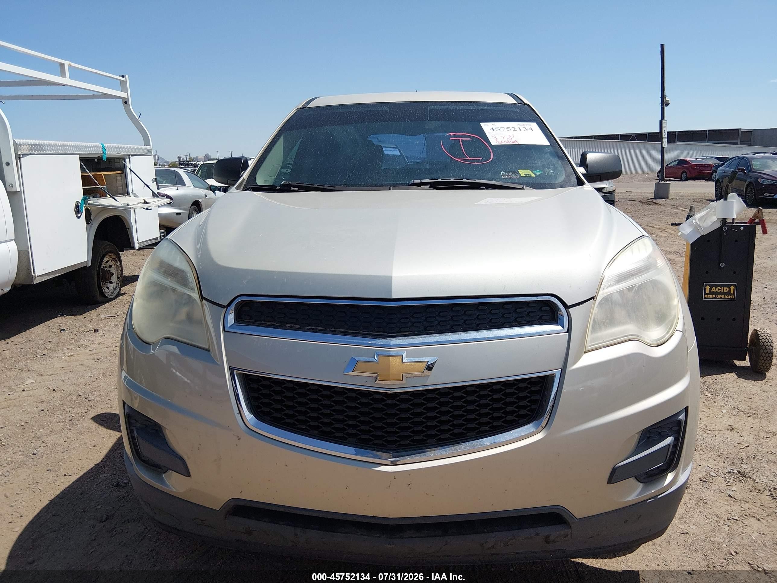 2013 Chevrolet Equinox Ls Champagne vin: 2GNALBEKXD6386870