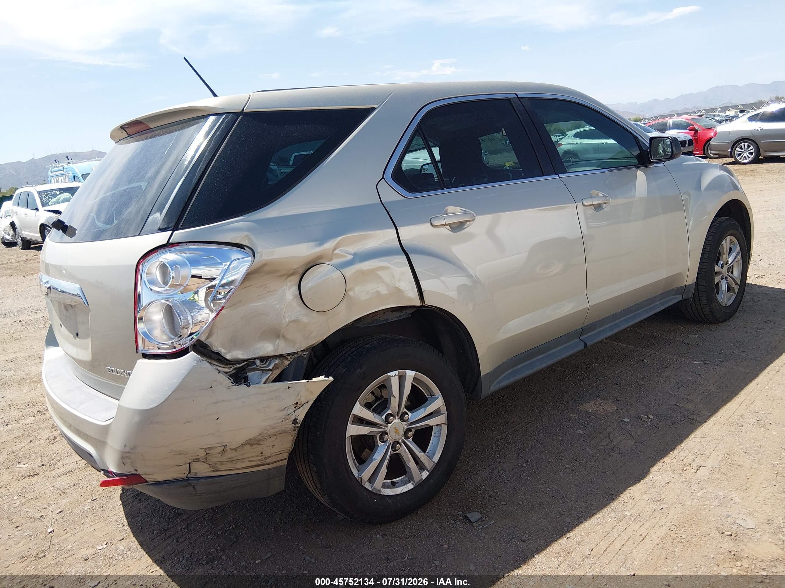 2013 Chevrolet Equinox Ls Champagne vin: 2GNALBEKXD6386870