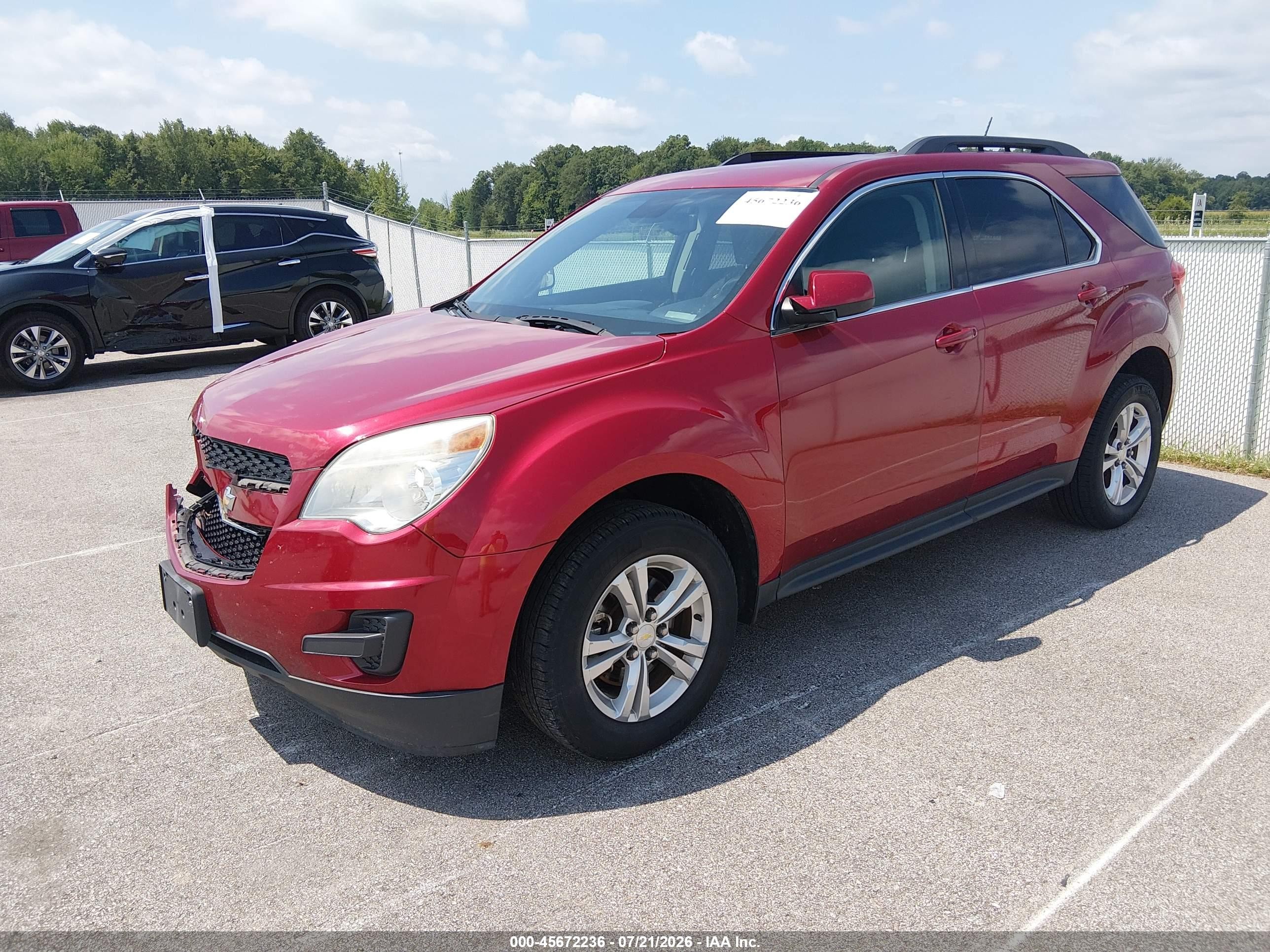 2014 Chevrolet Equinox Lt Red vin: 2GNALBEKXE1141890