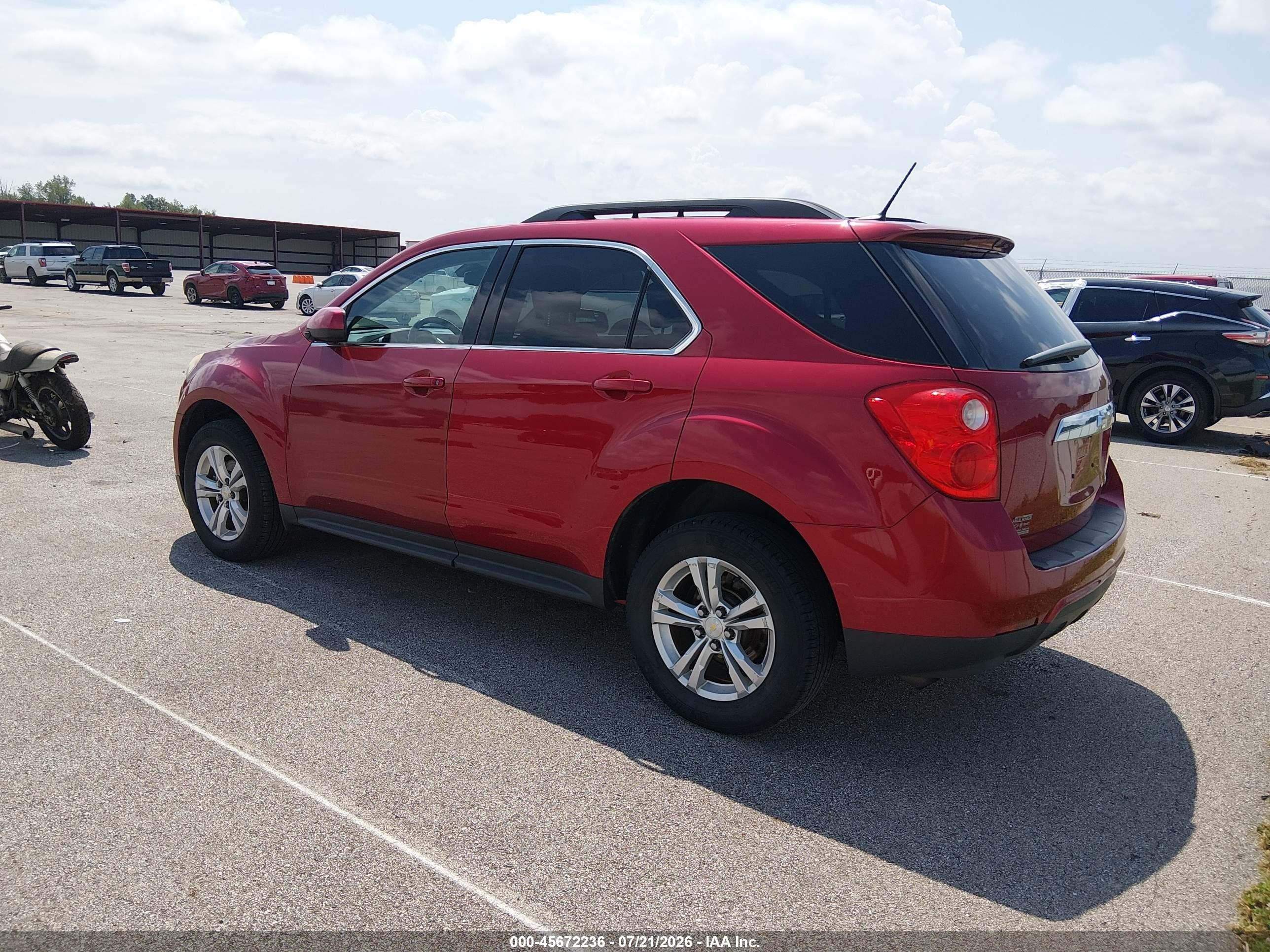 2014 Chevrolet Equinox Lt Red vin: 2GNALBEKXE1141890