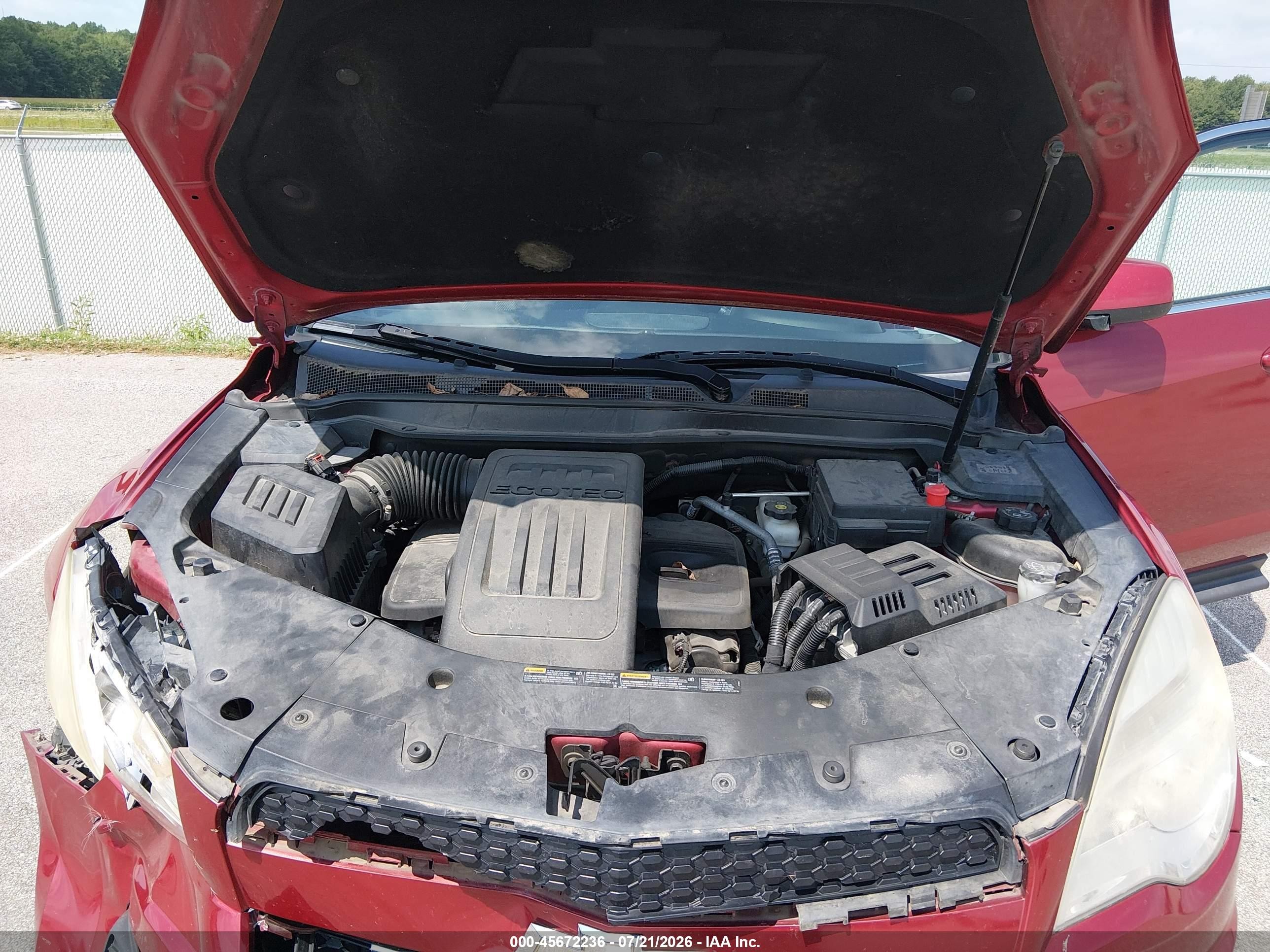 2014 Chevrolet Equinox Lt Red vin: 2GNALBEKXE1141890