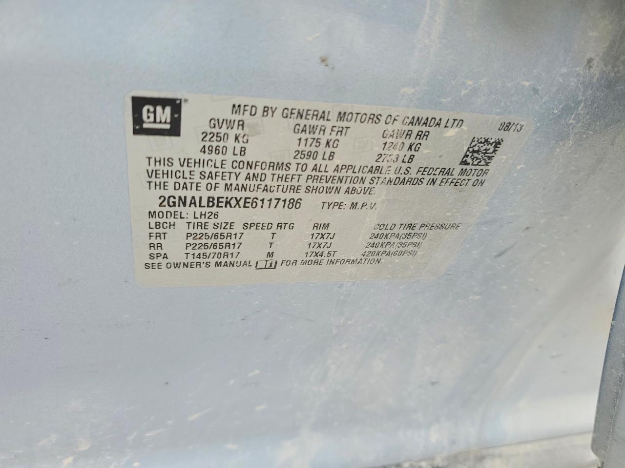 2014 Chevrolet Equinox Lt Silver vin: 2GNALBEKXE6117186