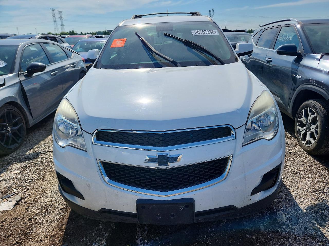 2014 Chevrolet Equinox Lt White vin: 2GNALBEKXE6142699