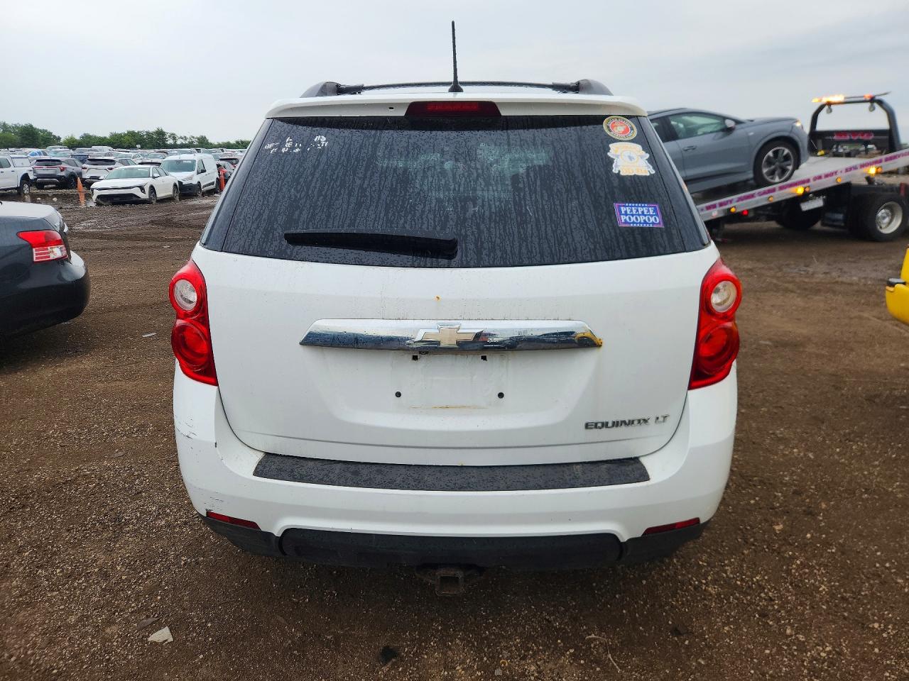 2014 Chevrolet Equinox Lt White vin: 2GNALBEKXE6142699