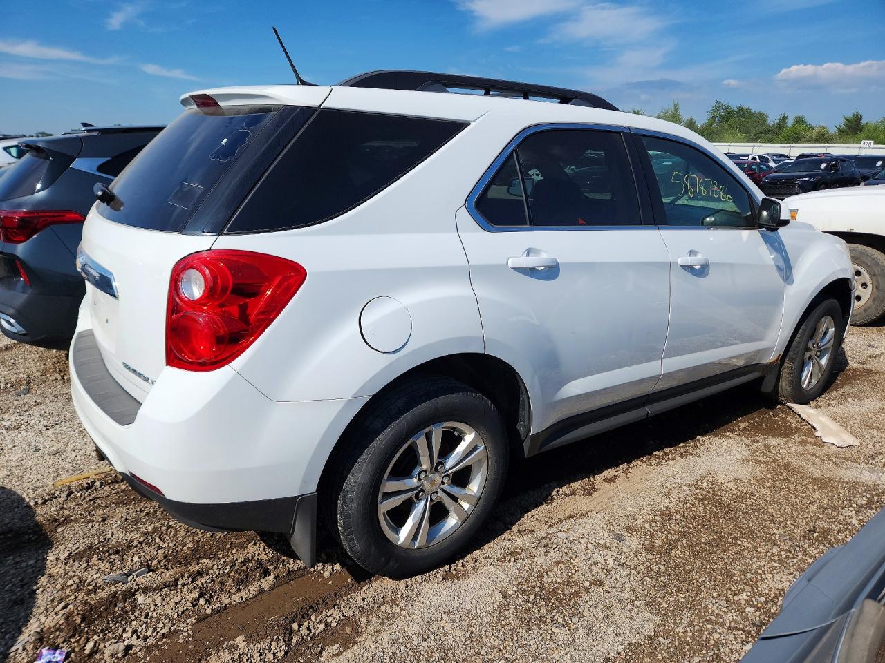 2014 Chevrolet Equinox Lt White vin: 2GNALBEKXE6142699