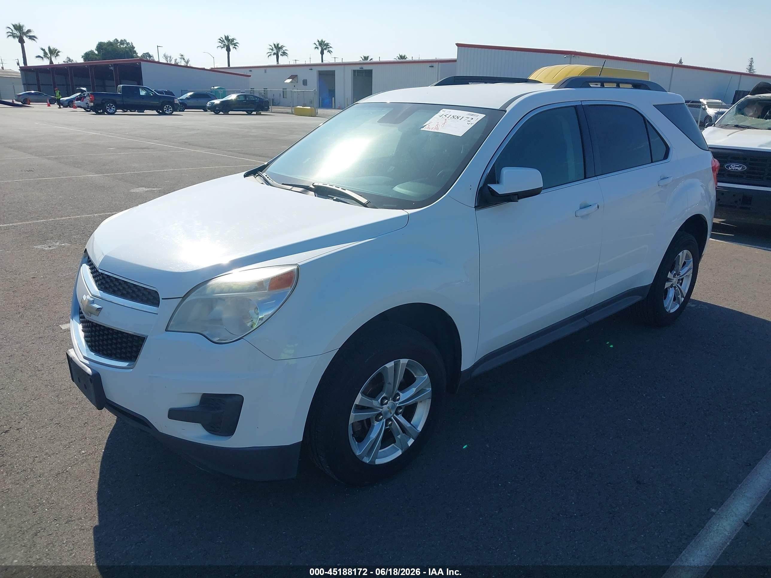 2014 Chevrolet Equinox 1lt White vin: 2GNALBEKXE6210189