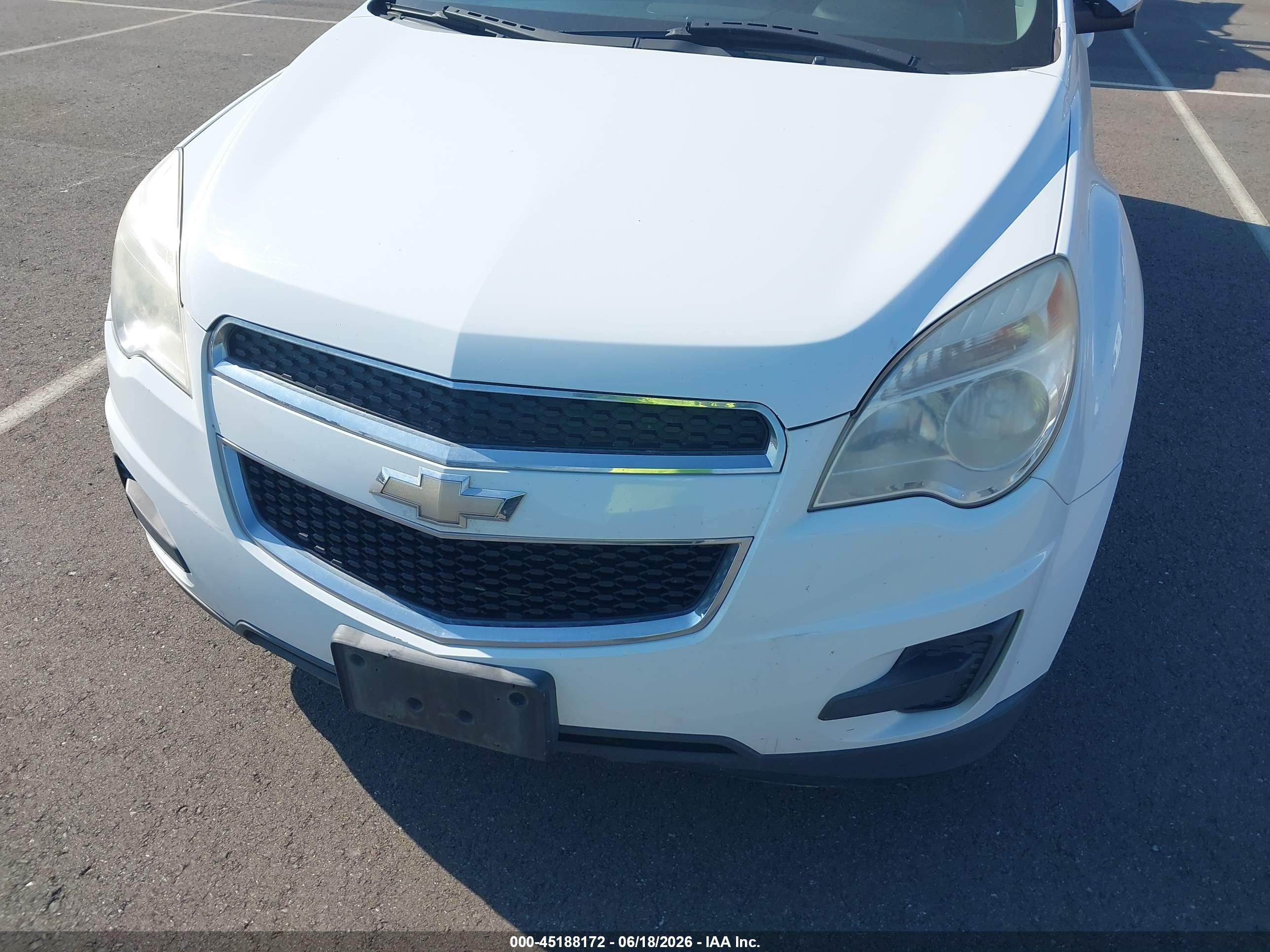 2014 Chevrolet Equinox 1lt White vin: 2GNALBEKXE6210189