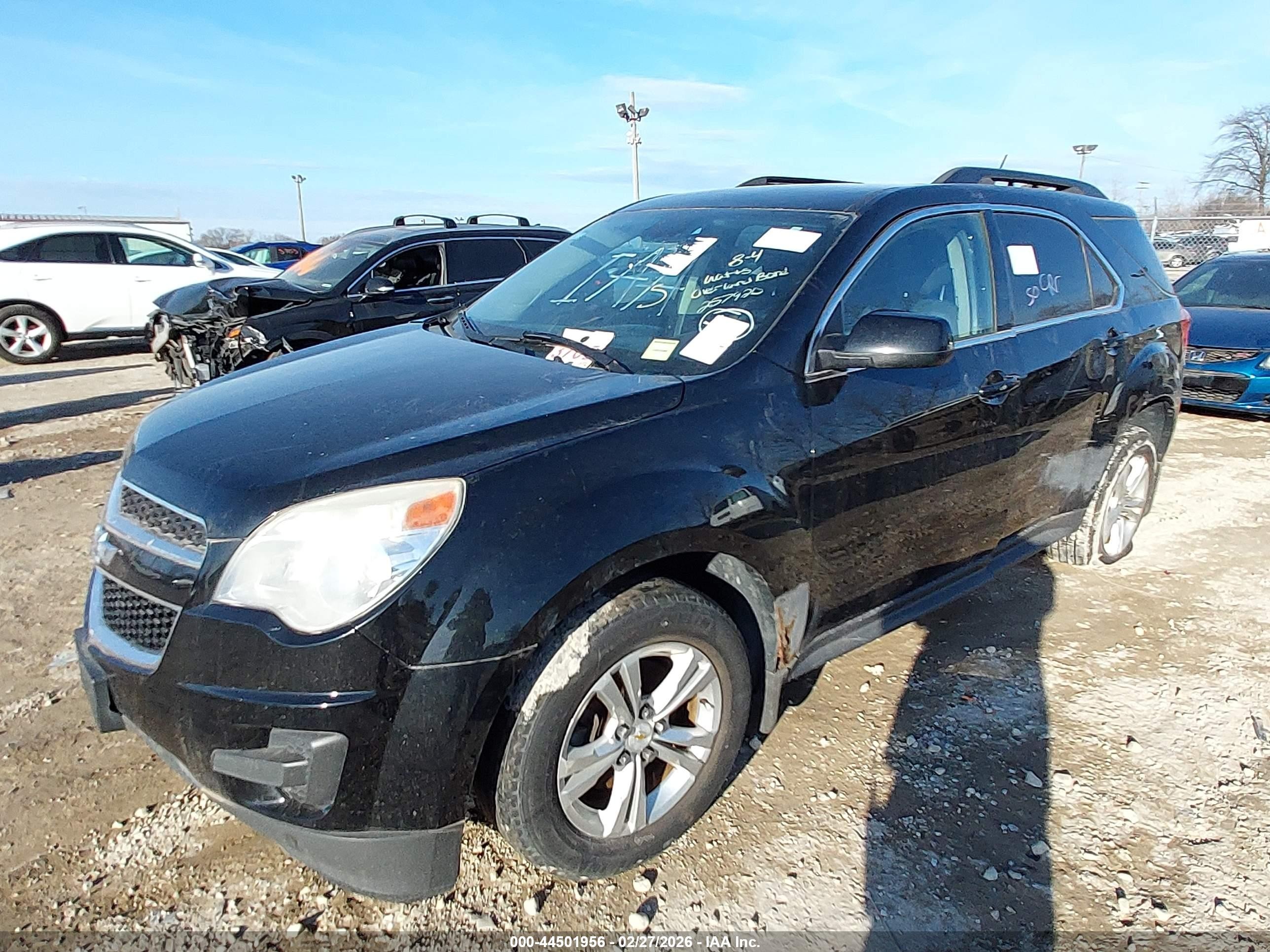 2014 Chevrolet Equinox 1lt Black vin: 2GNALBEKXE6257920