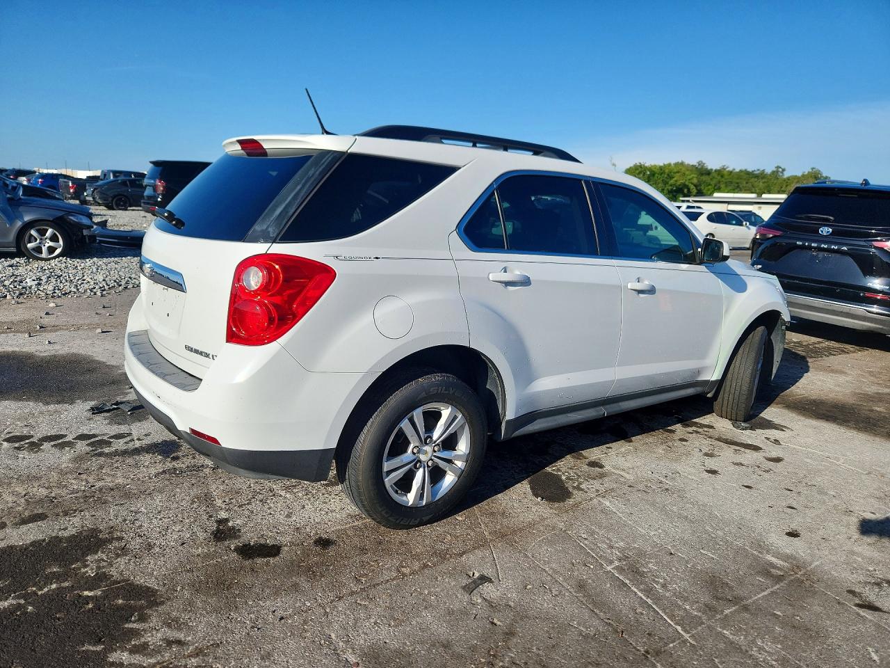 2014 Chevrolet Equinox Lt White vin: 2GNALBEKXE6279156