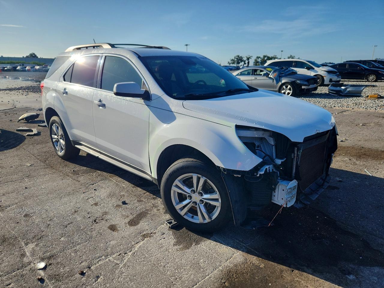 2014 Chevrolet Equinox Lt White vin: 2GNALBEKXE6279156