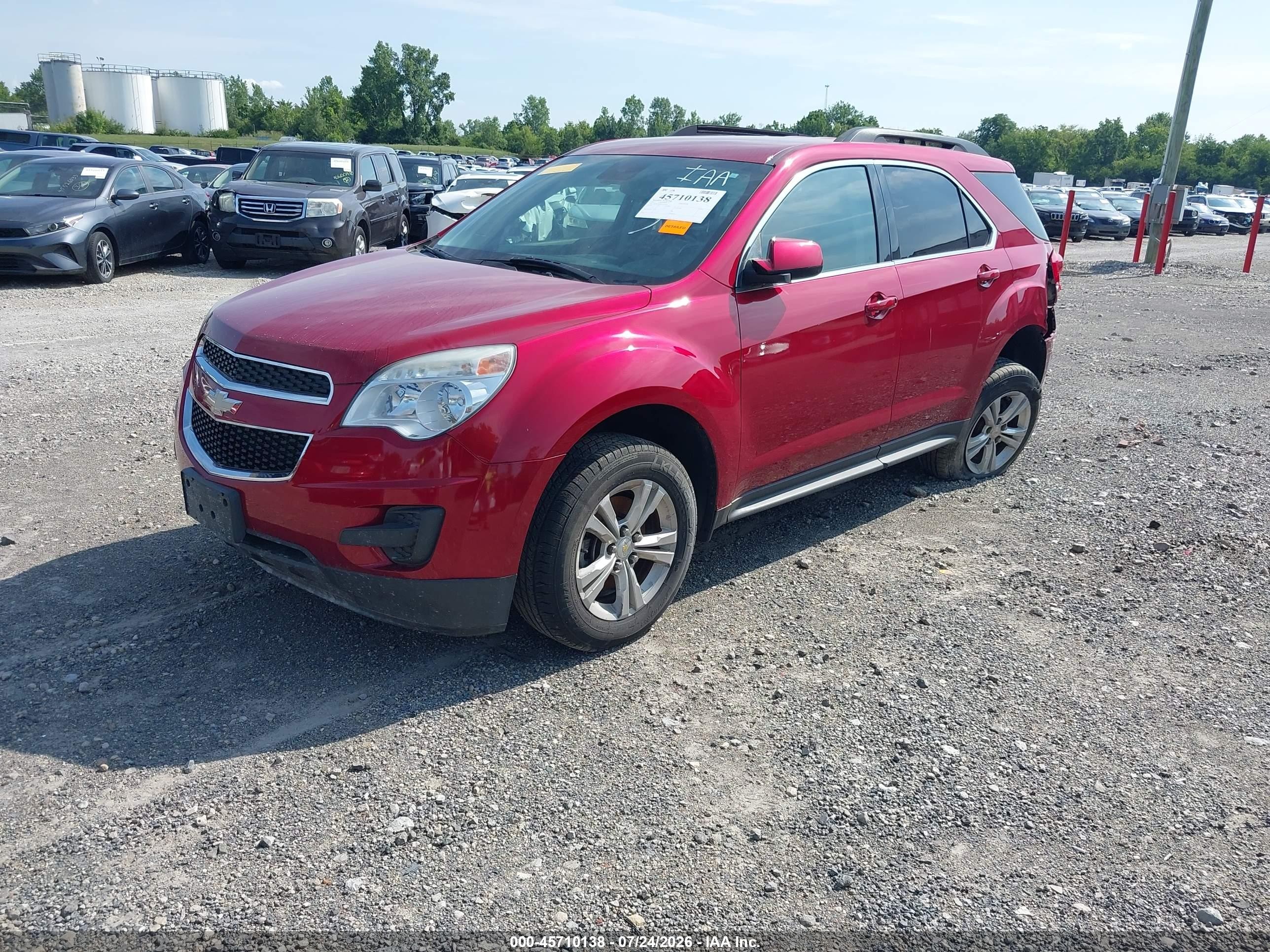 2015 Chevrolet Equinox 1lt Red vin: 2GNALBEKXF1140532