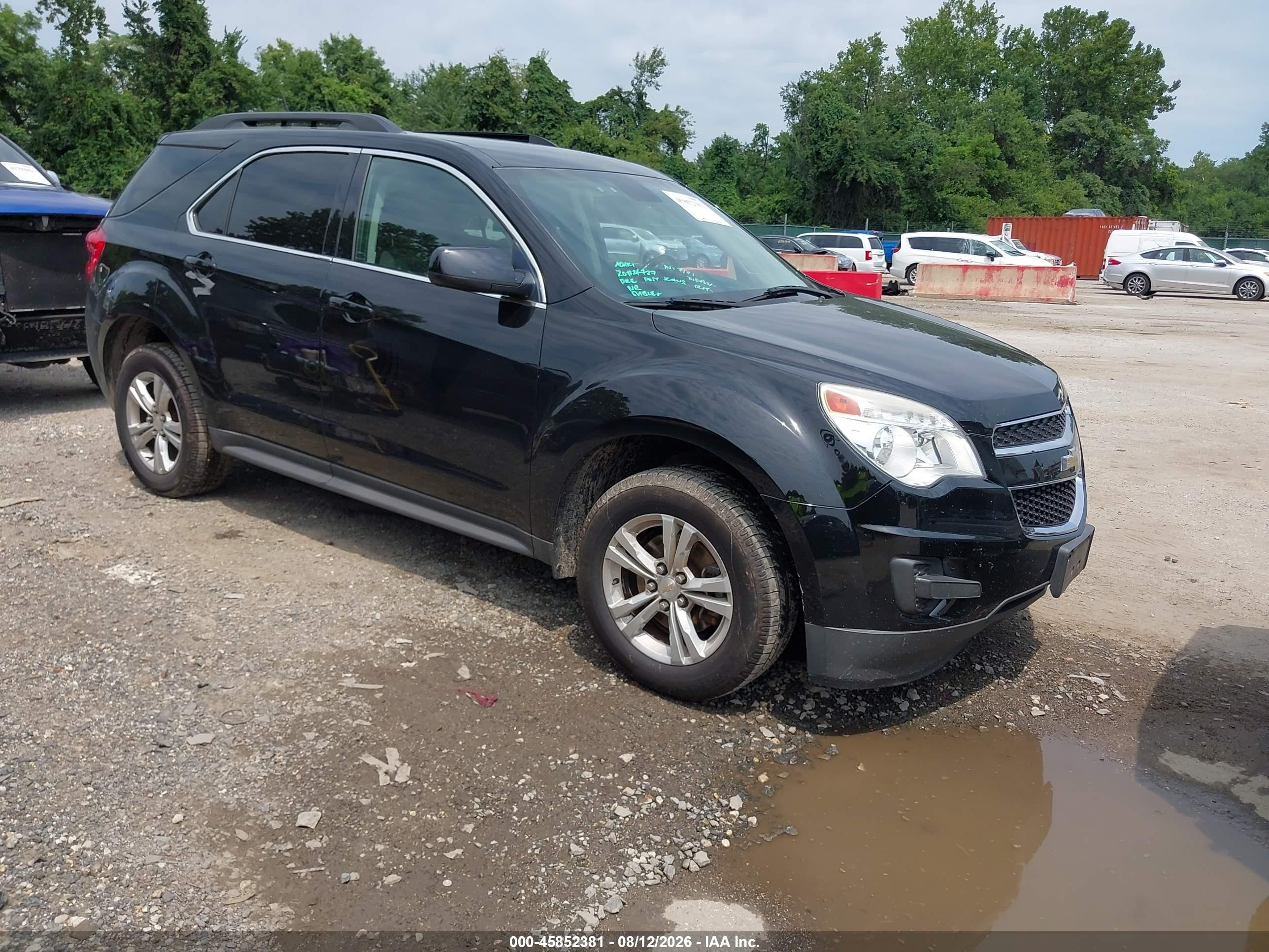 2015 Chevrolet Equinox Lt Black vin: 2GNALBEKXF1155130