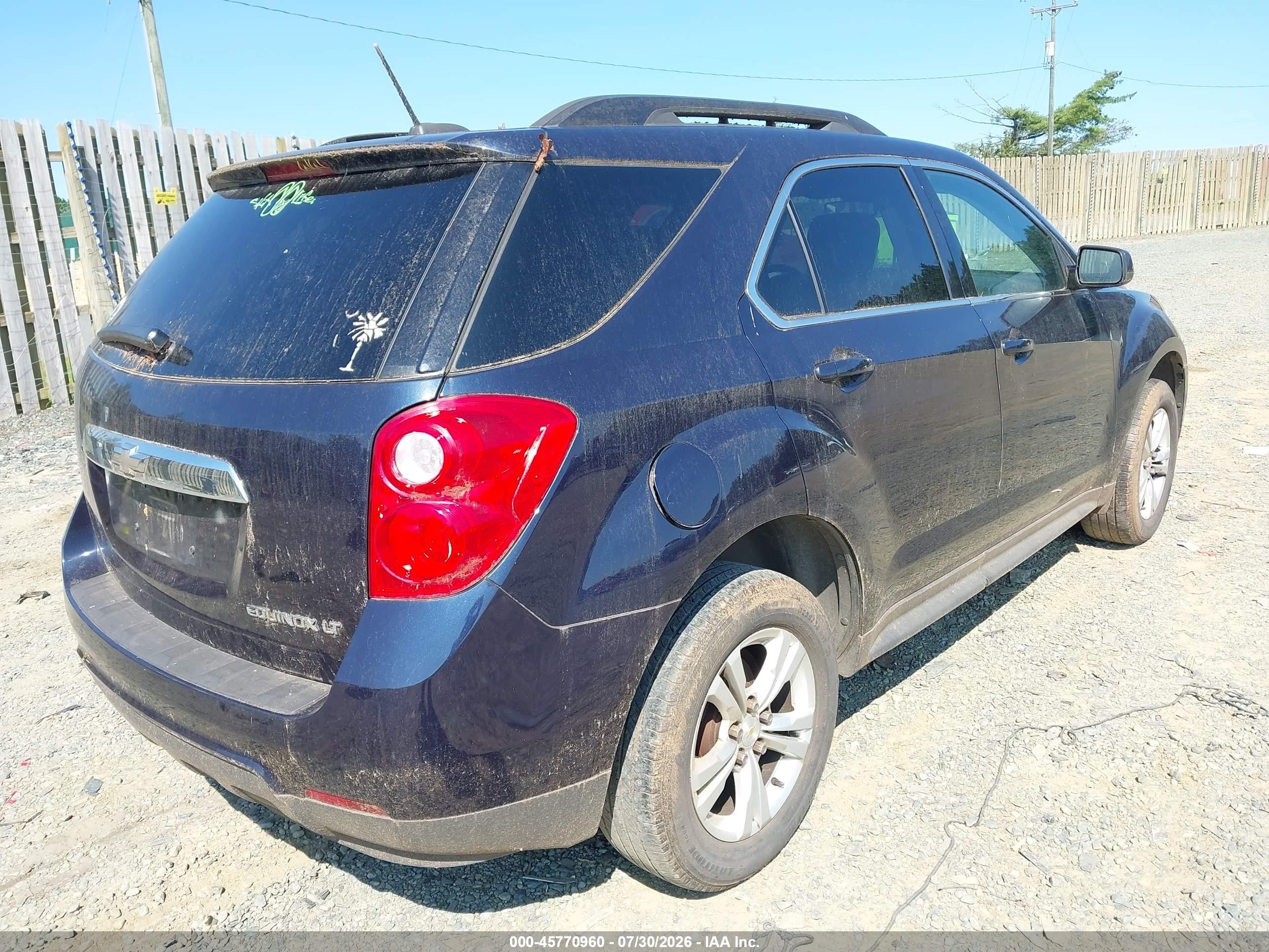 2015 Chevrolet Equinox Lt Синий vin: 2GNALBEKXF1173062