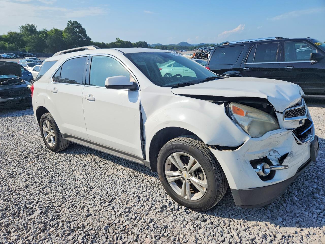 2014 Chevrolet Equinox Lt White vin: 2GNALCEK0E6106672