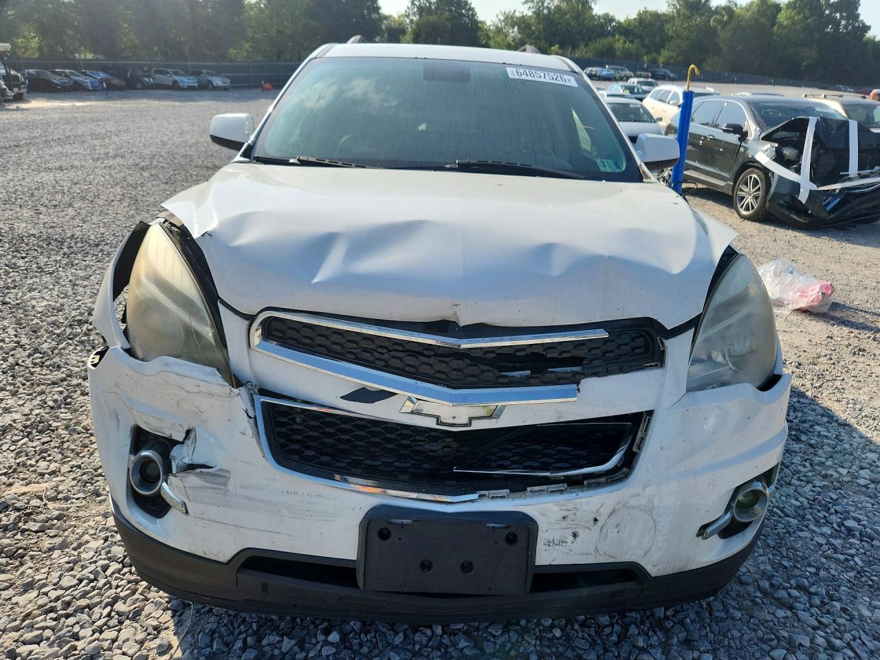 2014 Chevrolet Equinox Lt White vin: 2GNALCEK0E6106672