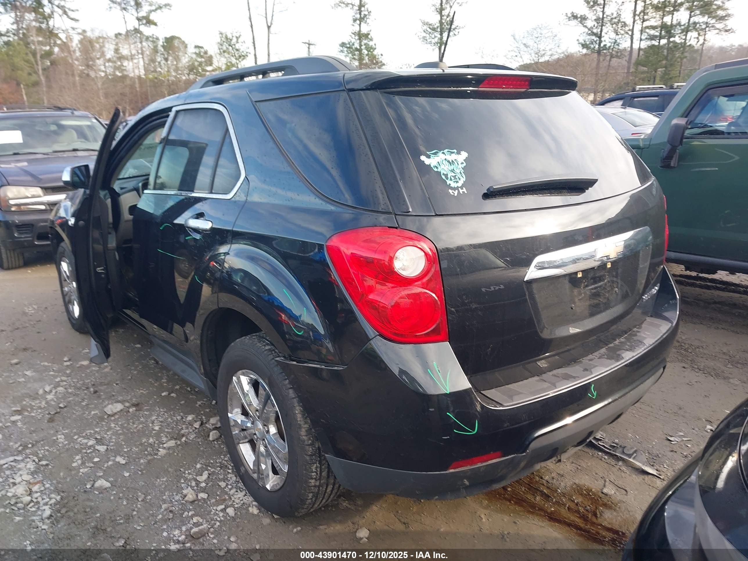 2015 Chevrolet Equinox 2lt Black vin: 2GNALCEK0F6379144