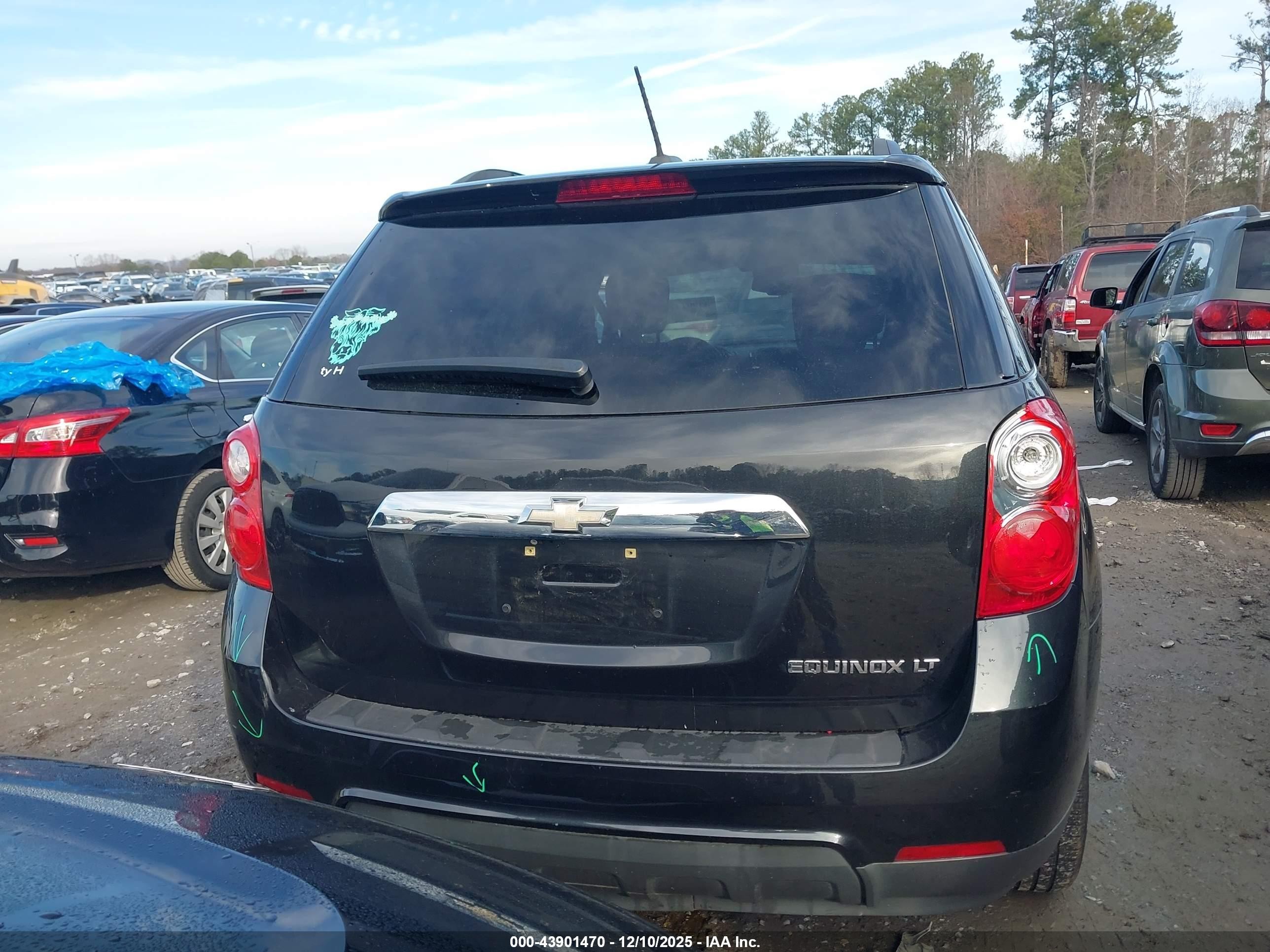 2015 Chevrolet Equinox 2lt Black vin: 2GNALCEK0F6379144