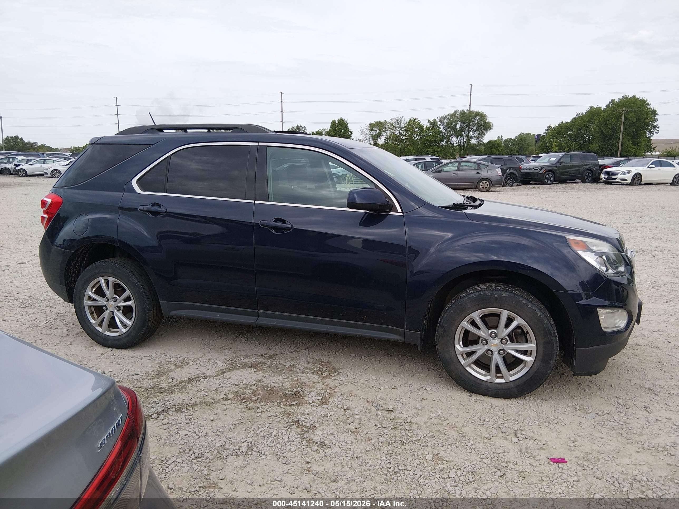 2017 Chevrolet Equinox Lt Dark Blue vin: 2GNALCEK0H6262943