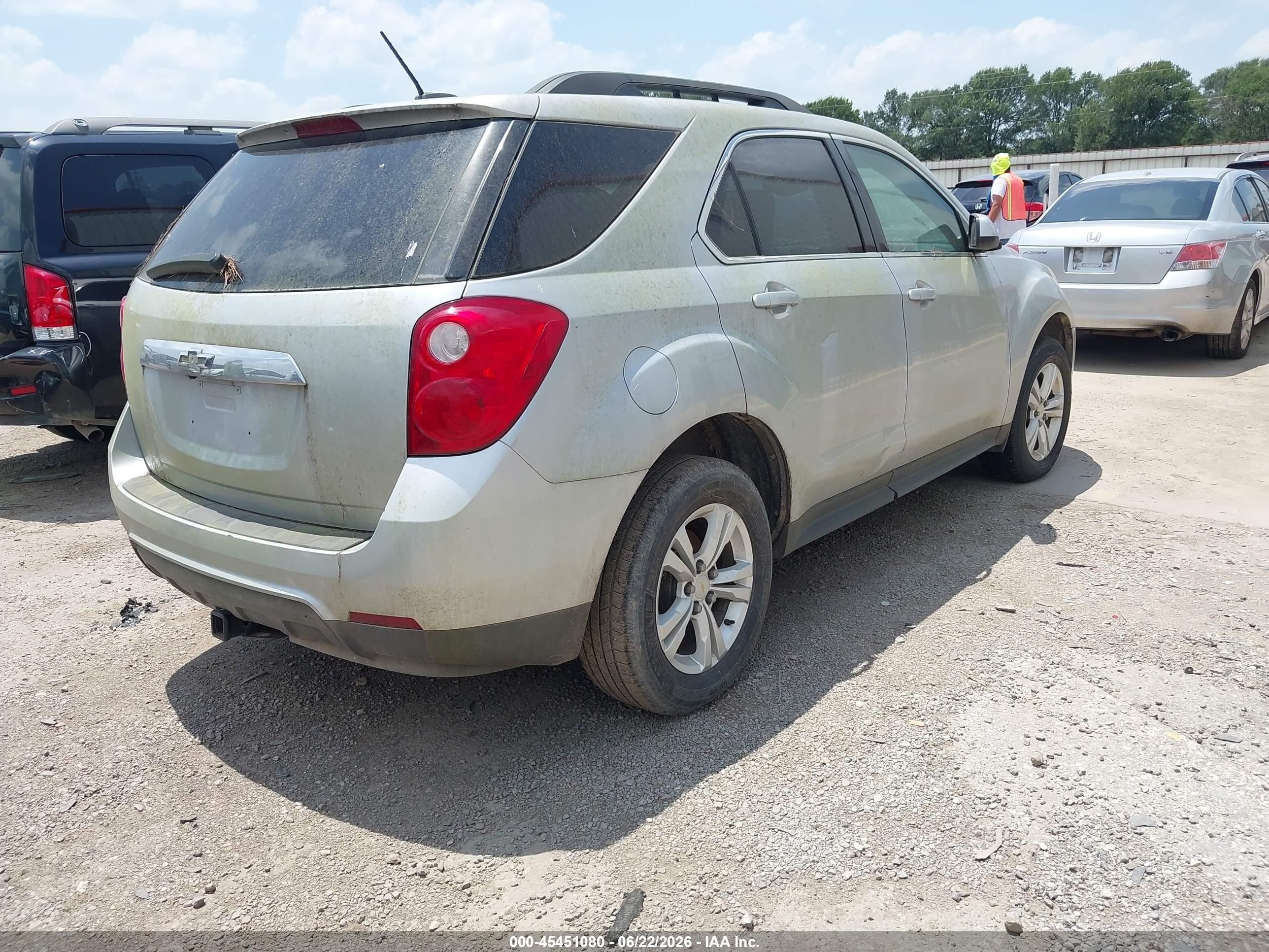 2015 Chevrolet Equinox Lt Silver vin: 2GNALCEK1F6164100