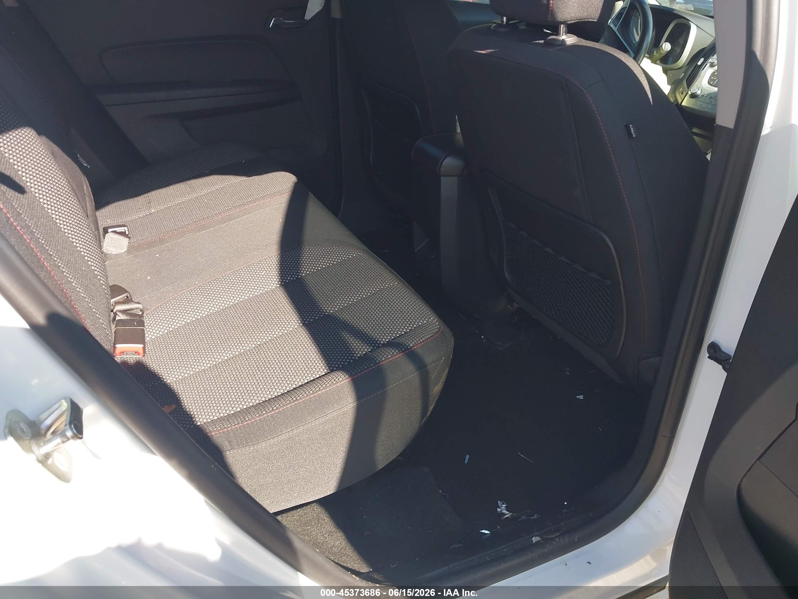 2015 Chevrolet Equinox Lt White vin: 2GNALCEK1F6193483