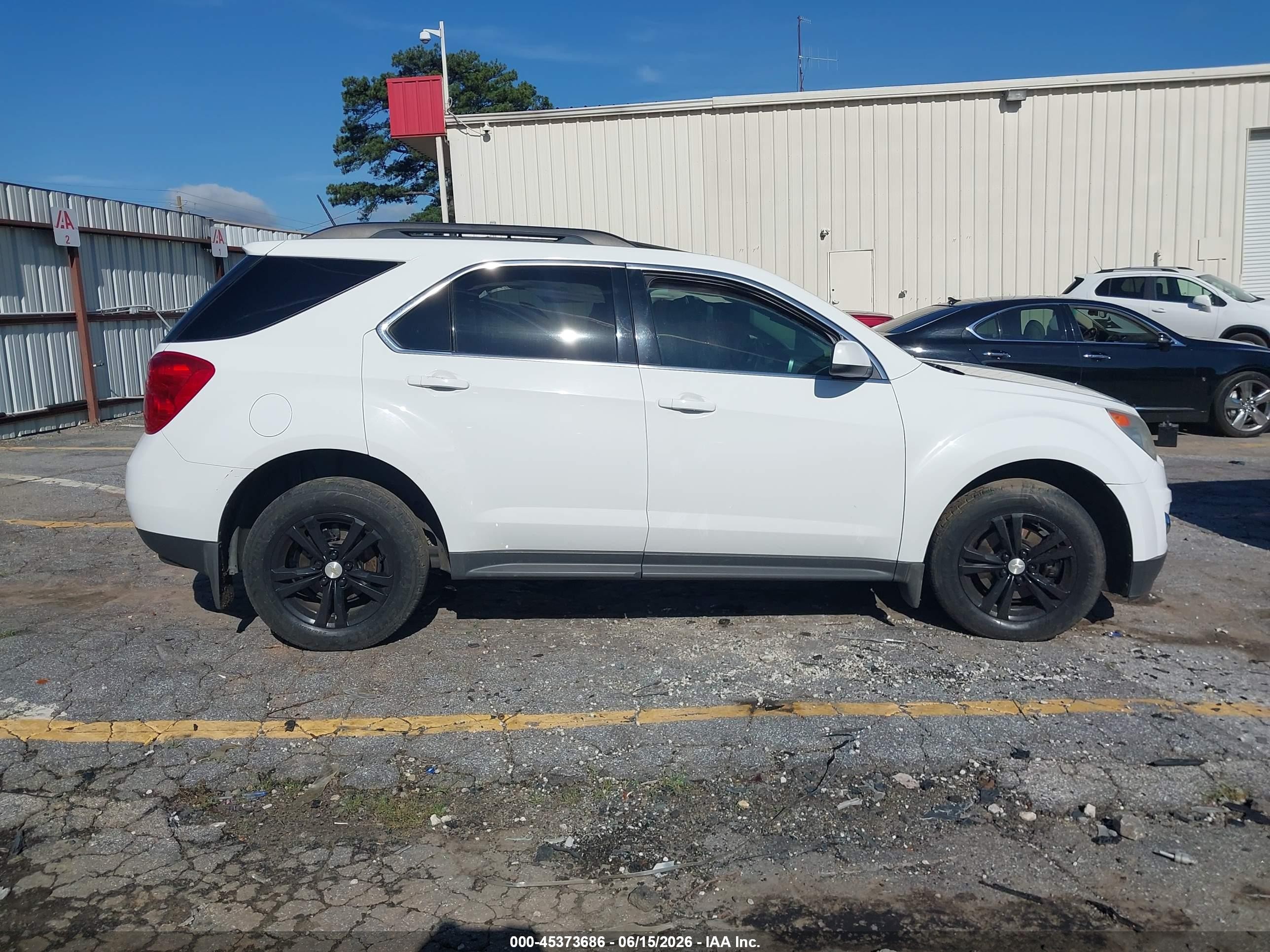 2015 Chevrolet Equinox Lt White vin: 2GNALCEK1F6193483
