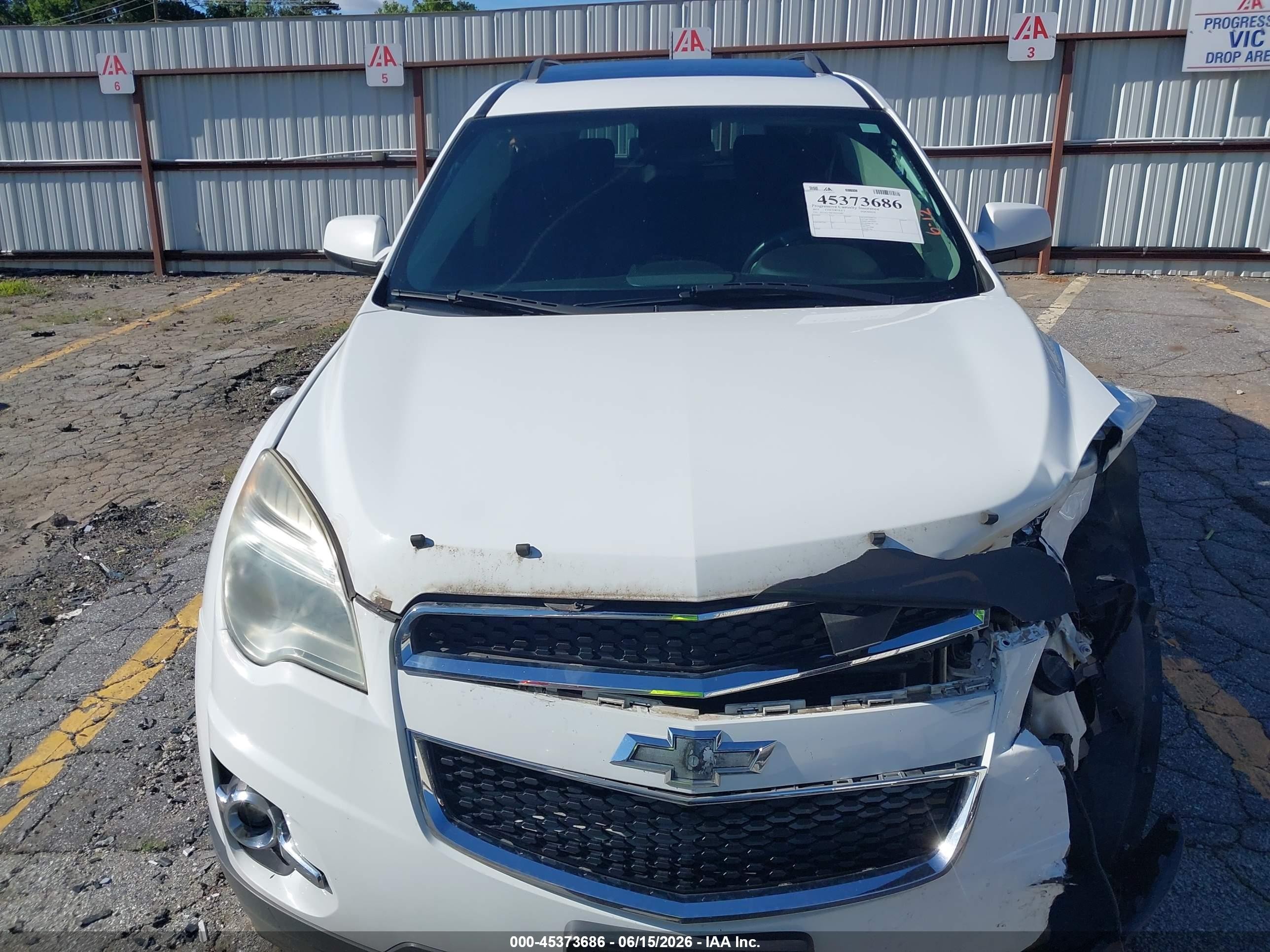 2015 Chevrolet Equinox Lt White vin: 2GNALCEK1F6193483