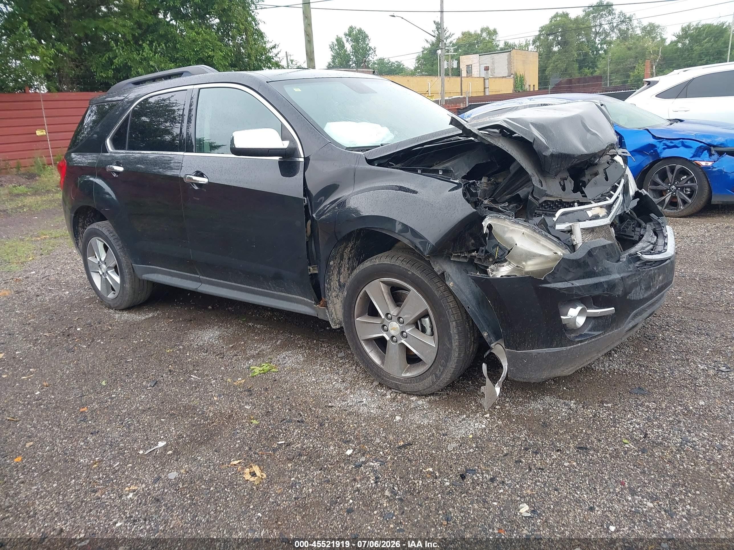 2015 Chevrolet Equinox Lt Черный vin: 2GNALCEK1F6296810