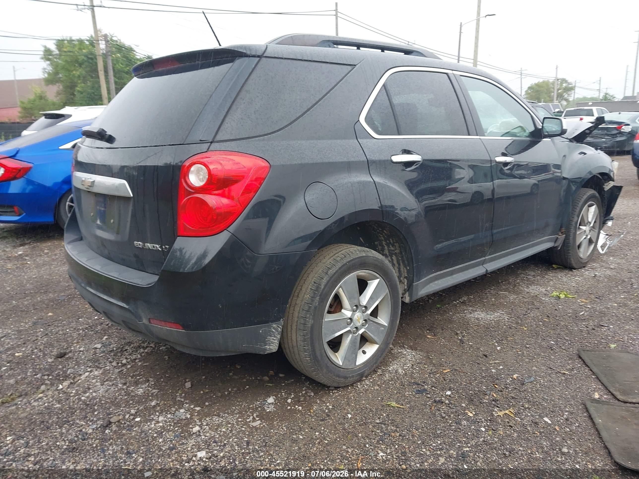 2015 Chevrolet Equinox Lt Черный vin: 2GNALCEK1F6296810