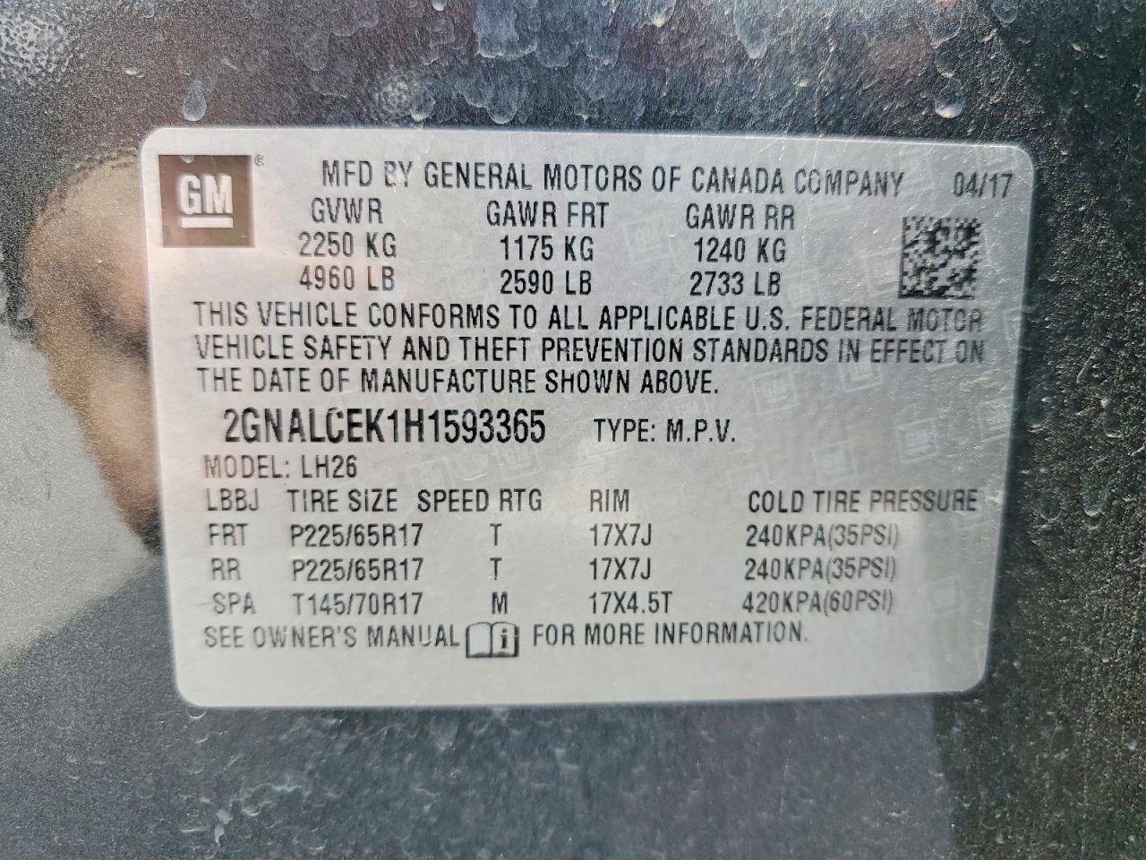 2017 Chevrolet Equinox Lt Silver vin: 2GNALCEK1H1593365