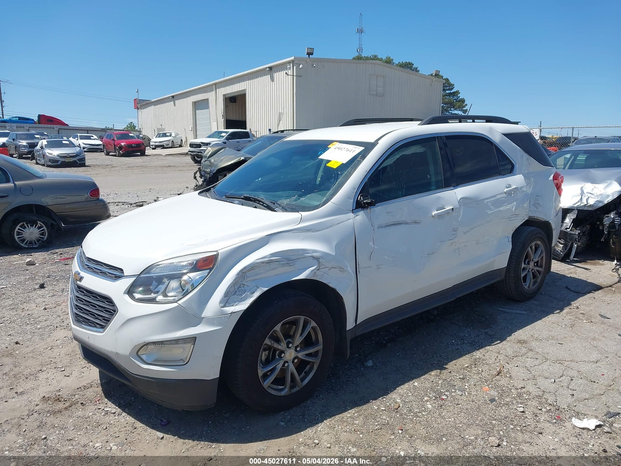 2017 Chevrolet Equinox Lt Белый vin: 2GNALCEK1H6350528