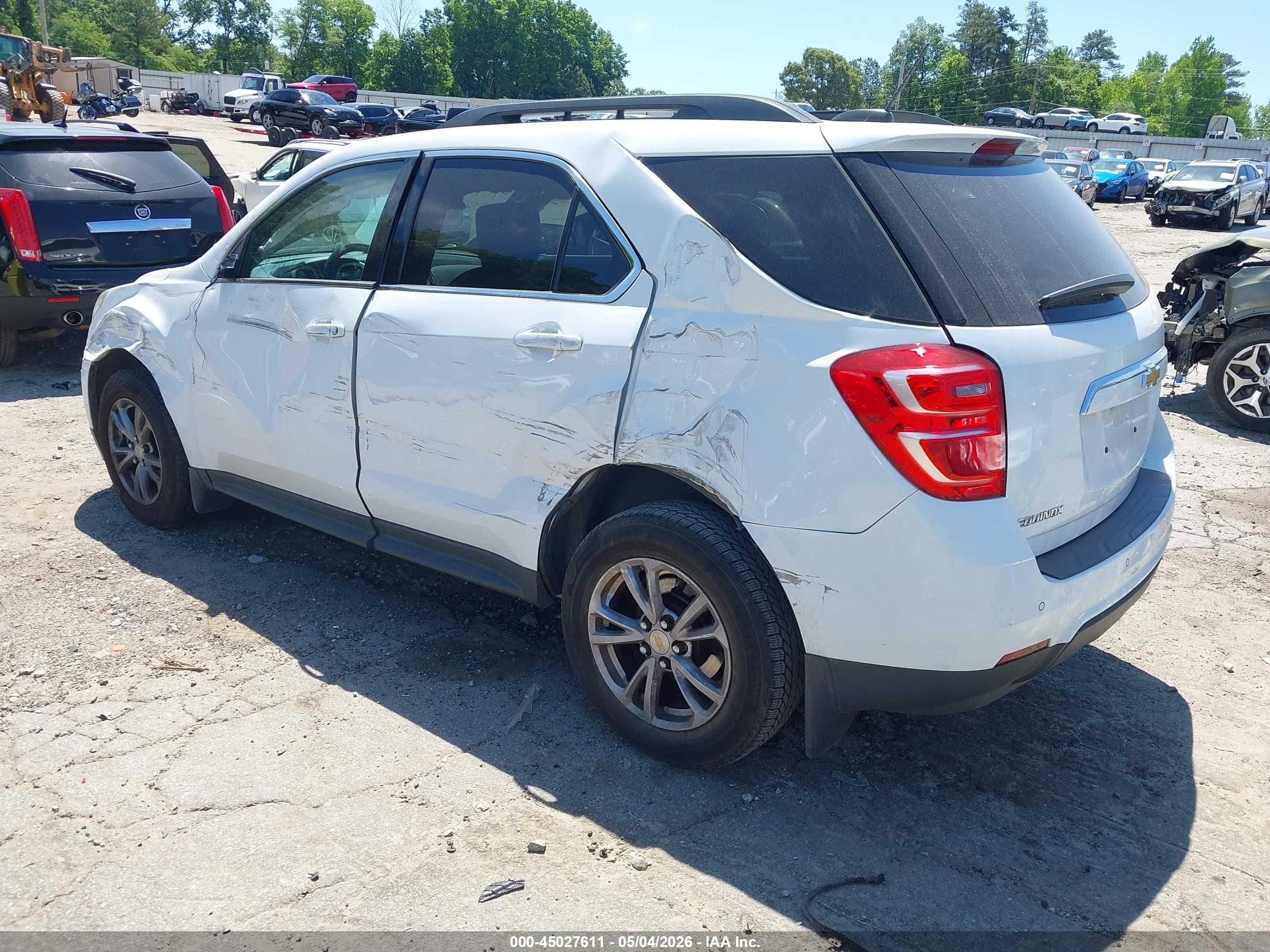 2017 Chevrolet Equinox Lt Белый vin: 2GNALCEK1H6350528