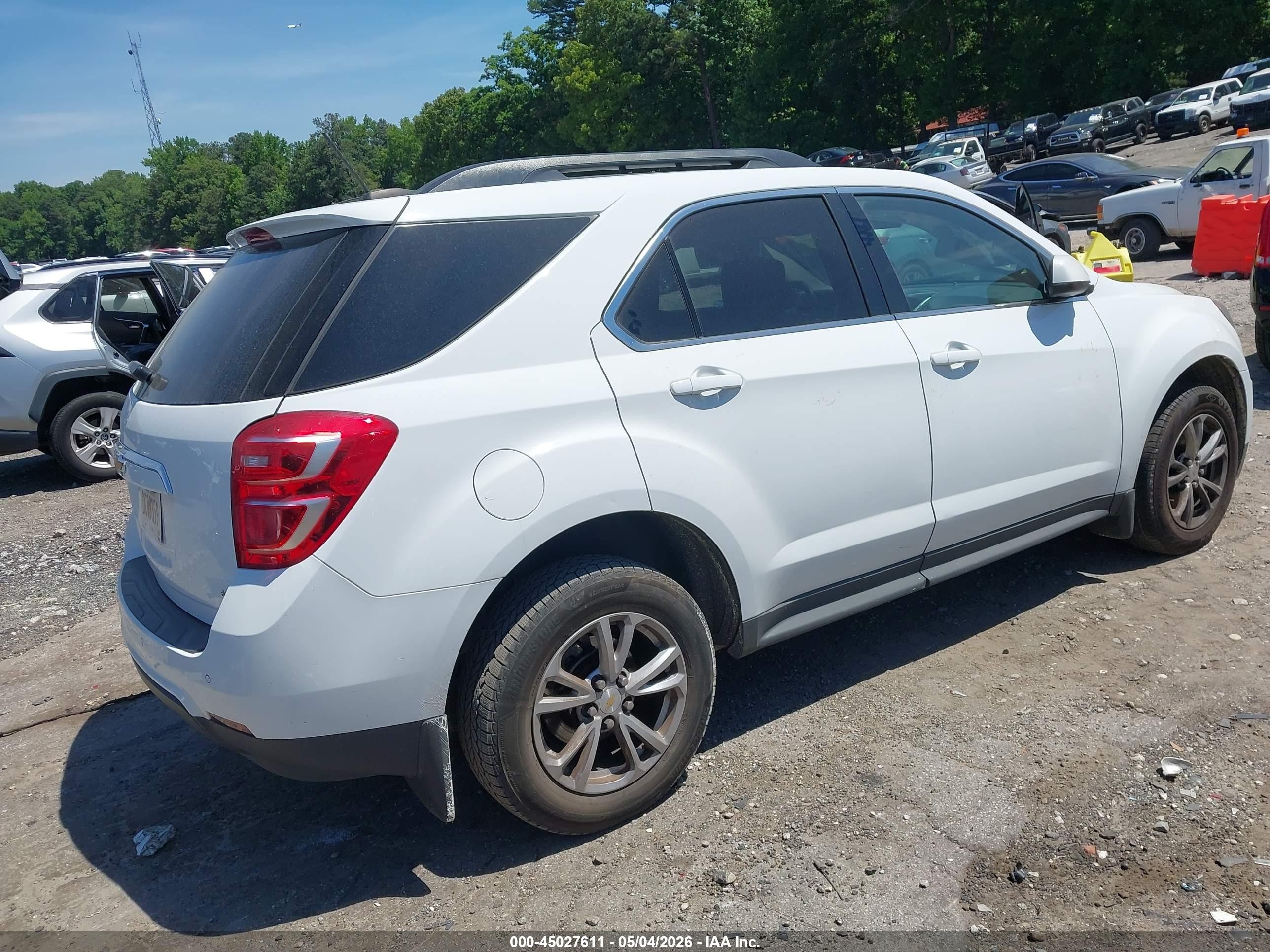2017 Chevrolet Equinox Lt Белый vin: 2GNALCEK1H6350528