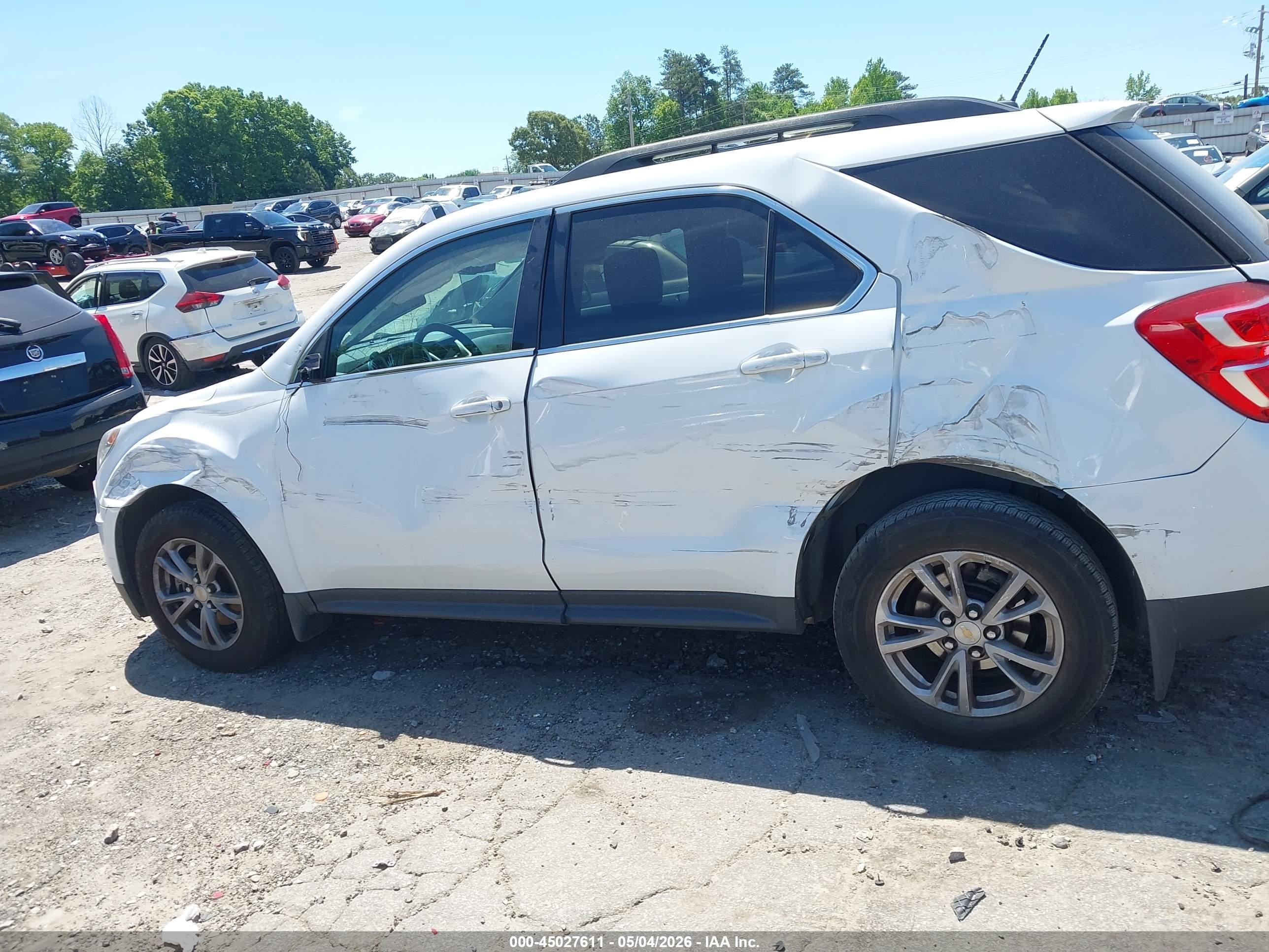 2017 Chevrolet Equinox Lt Белый vin: 2GNALCEK1H6350528